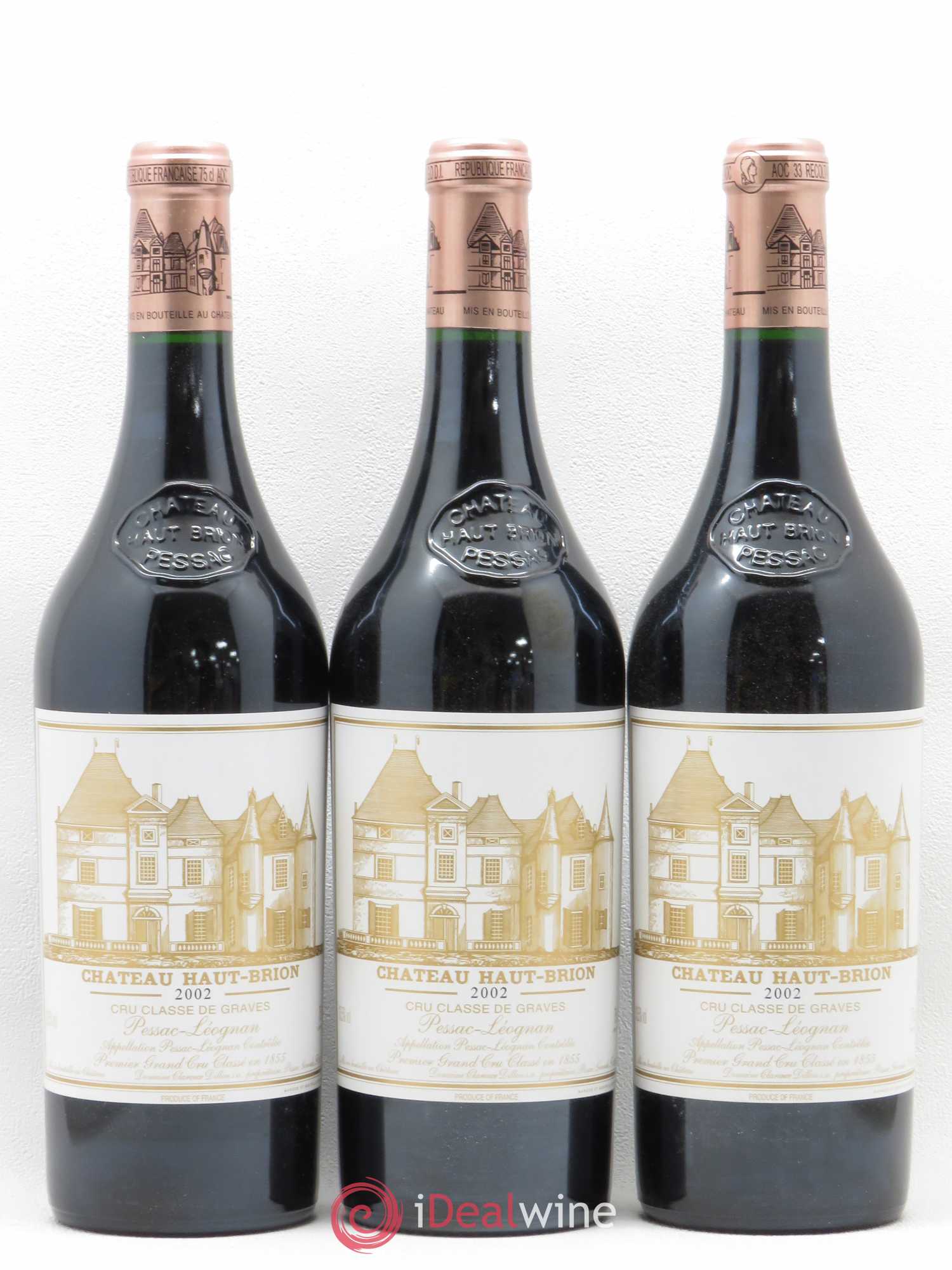 Château Haut Brion 1er Grand Cru Classé 2002 - Lot de 6 bouteilles - 2