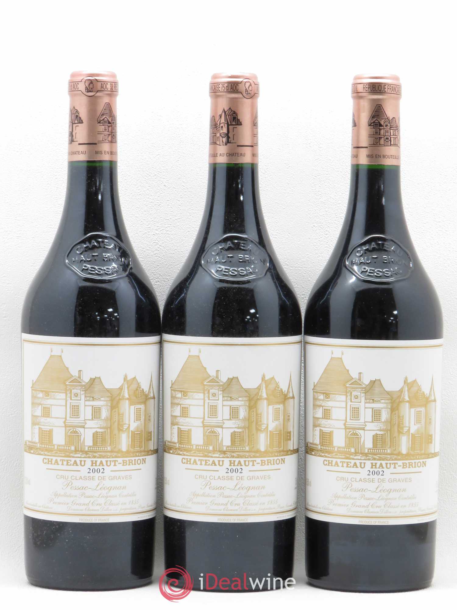 Château Haut Brion 1er Grand Cru Classé 2002 - Lot de 6 bouteilles - 1