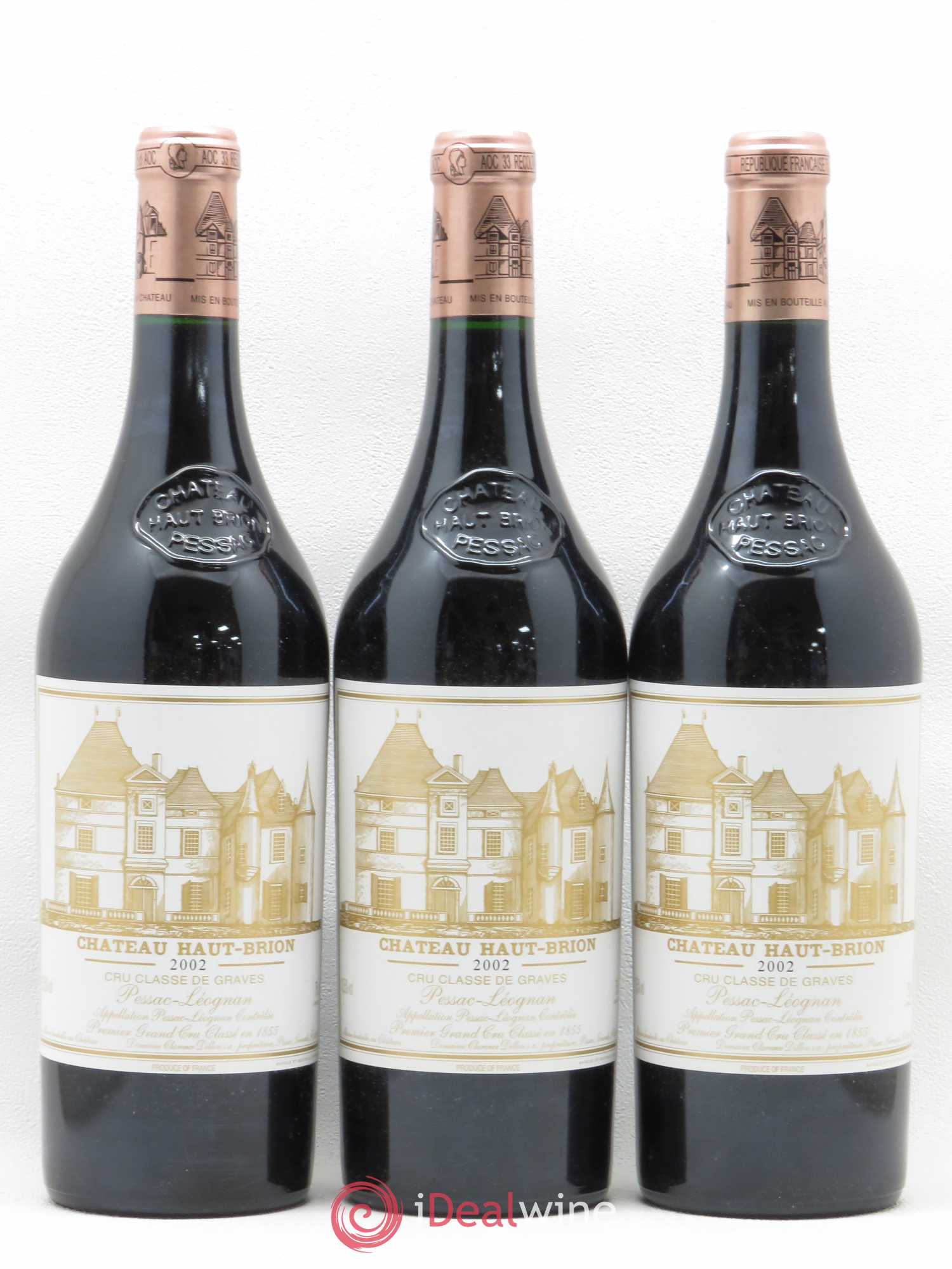 Château Haut Brion 1er Grand Cru Classé 2002 - Lot de 6 bouteilles - 2