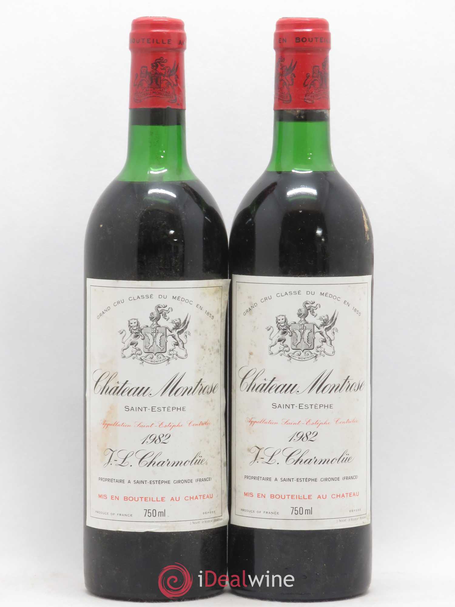 Château Montrose 2ème Grand Cru Classé 1982 - Lot de 2 bouteilles - 0