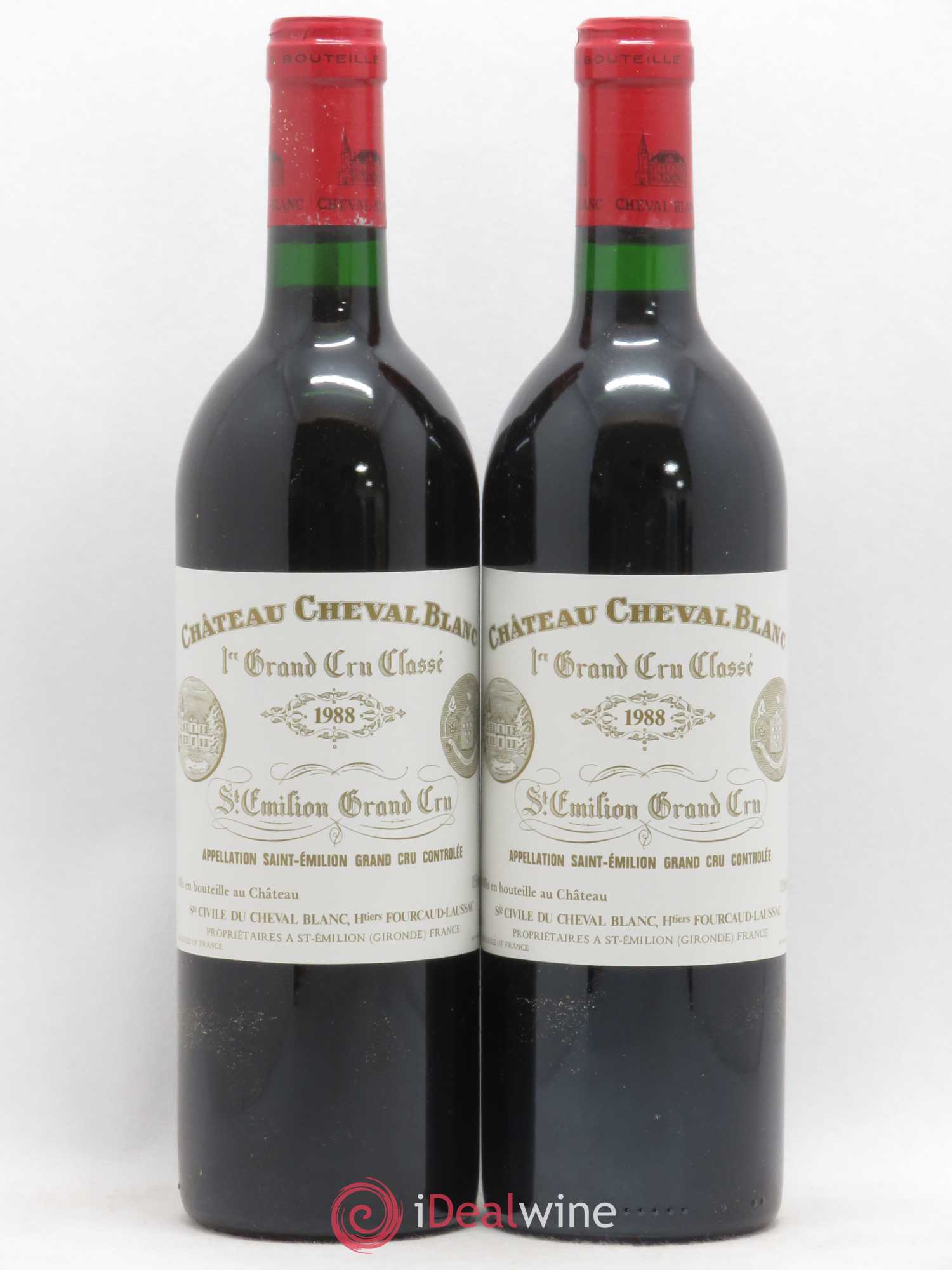 Château Cheval Blanc 1er Grand Cru Classé A 1988 - Lot de 2 bouteilles - 0
