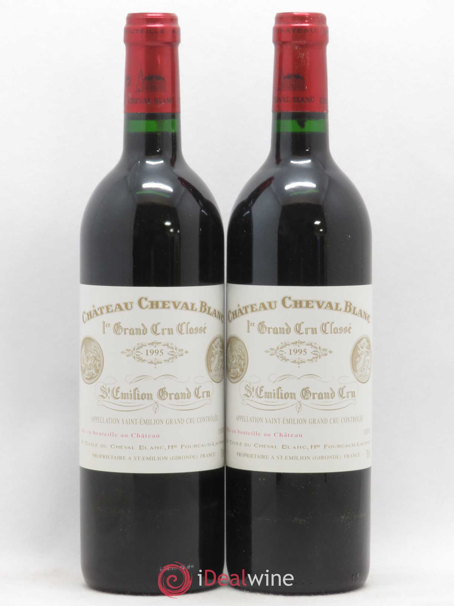 Château Cheval Blanc 1er Grand Cru Classé A 1995 - Lot de 2 bouteilles - 0