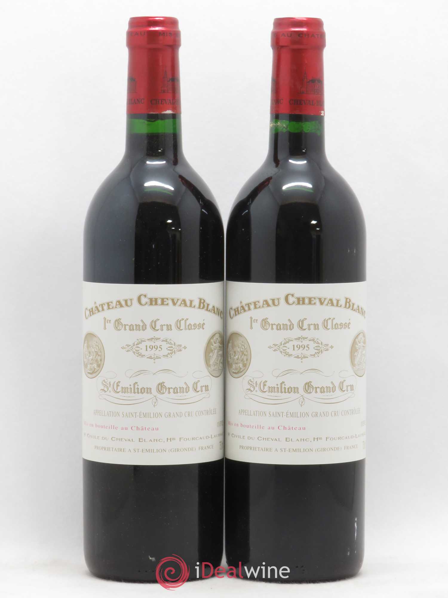 Château Cheval Blanc 1er Grand Cru Classé A 1995 - Lot de 2 bouteilles - 0
