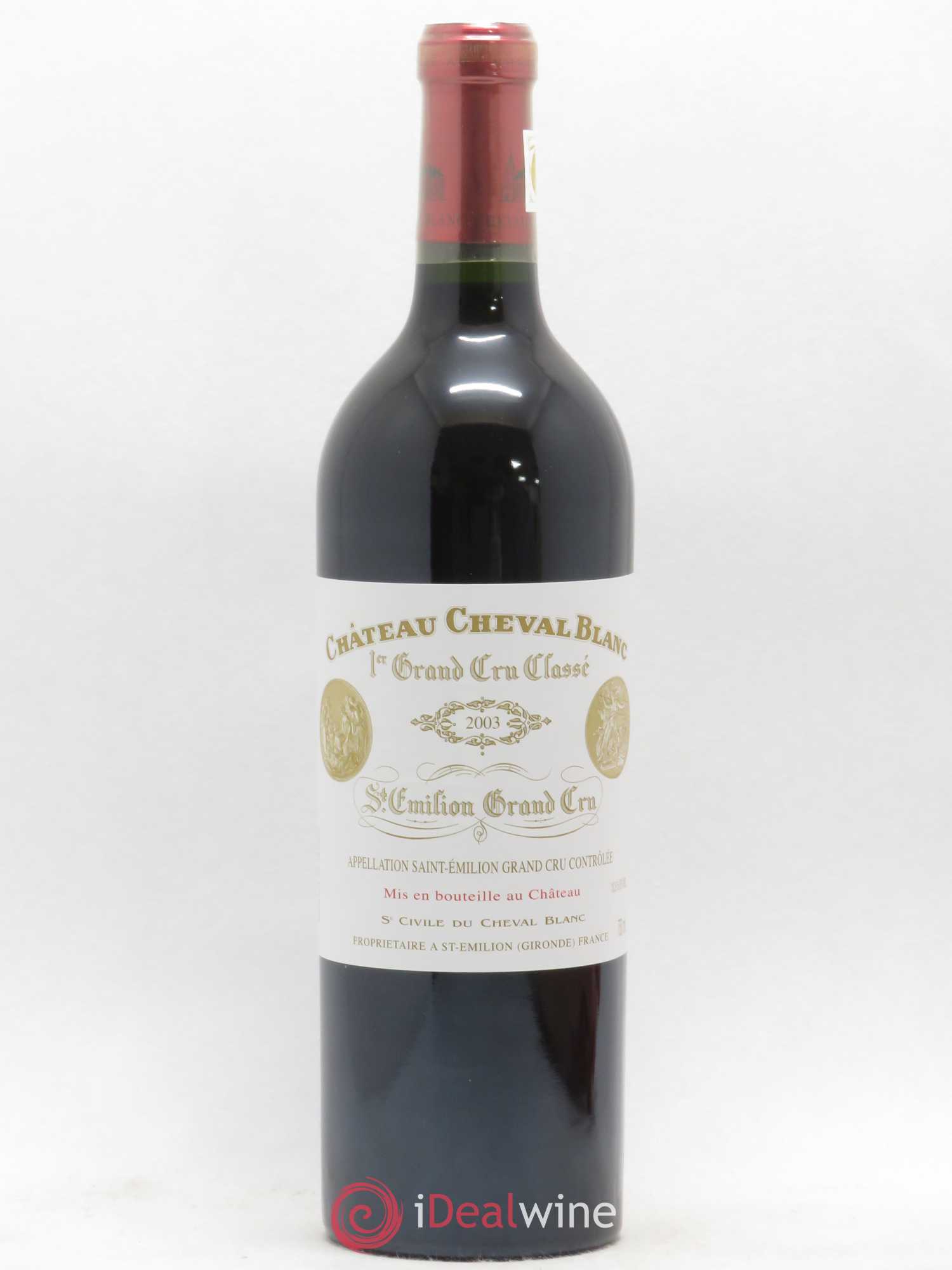 Château Cheval Blanc 1er Grand Cru Classé A 2003 - Lot de 1 bouteille - 0