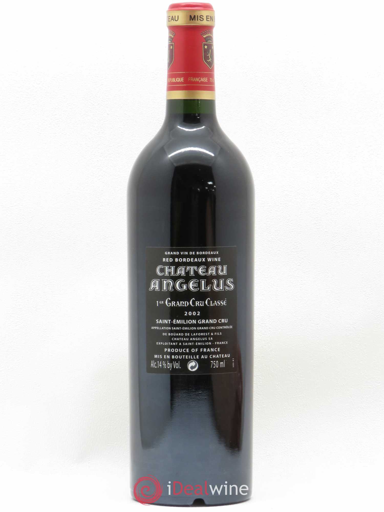 Château Angélus 1er Grand Cru Classé A 2002 - Lot de 1 bouteille - 1