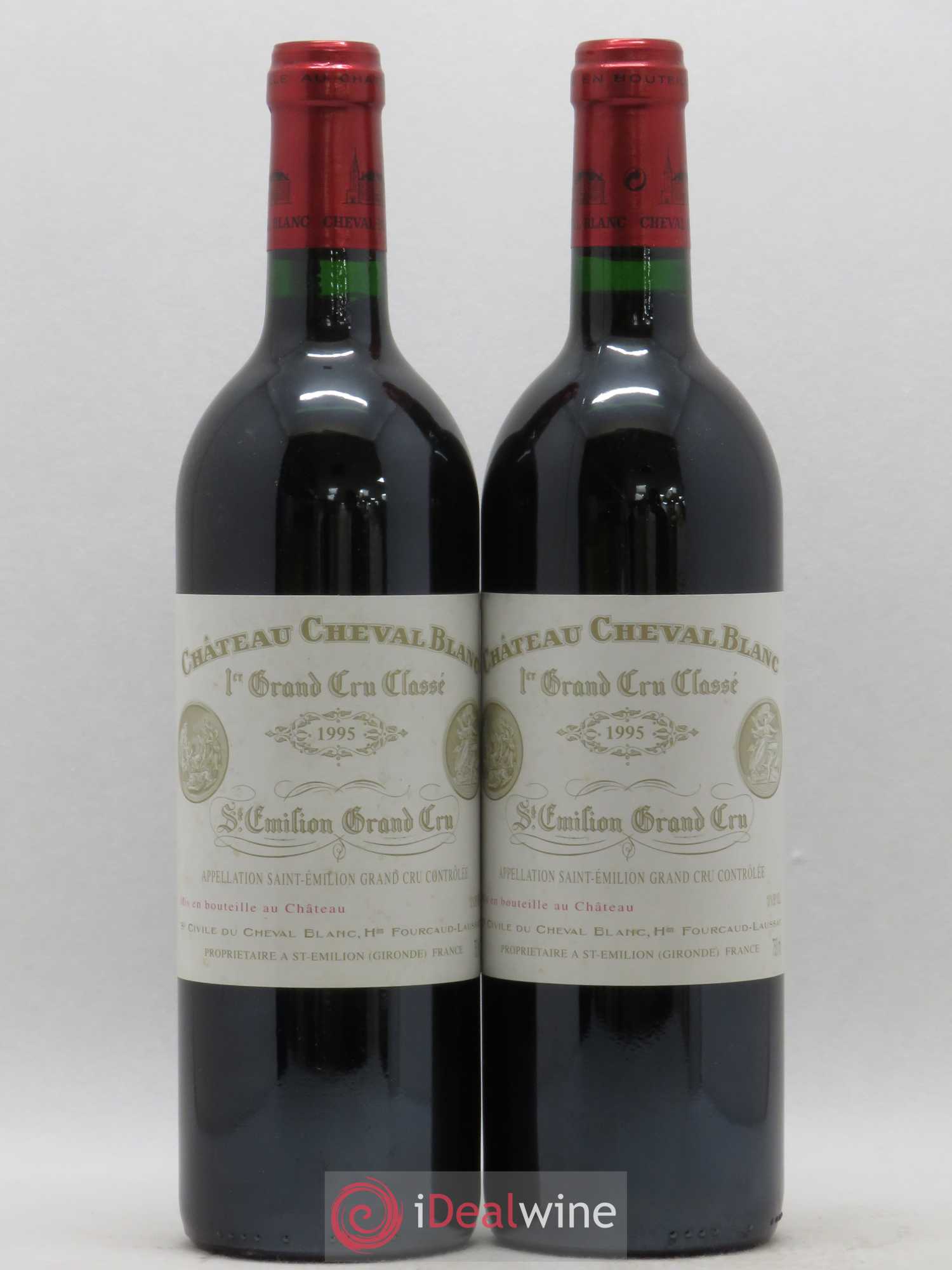Château Cheval Blanc 1er Grand Cru Classé A 1995 - Lot de 2 bouteilles - 0