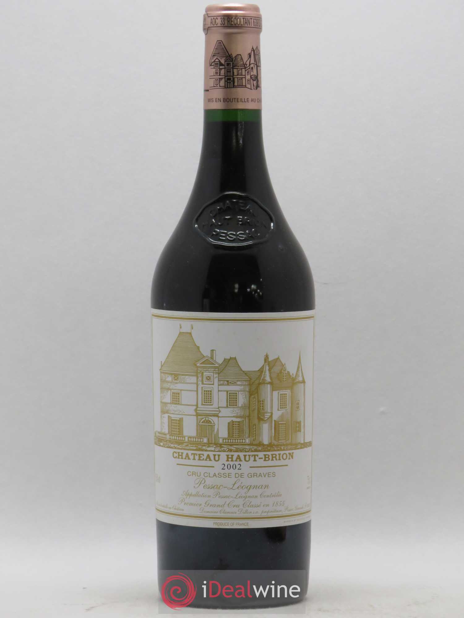 Château Haut Brion 1er Grand Cru Classé 2002 - Lot de 1 bouteille - 0