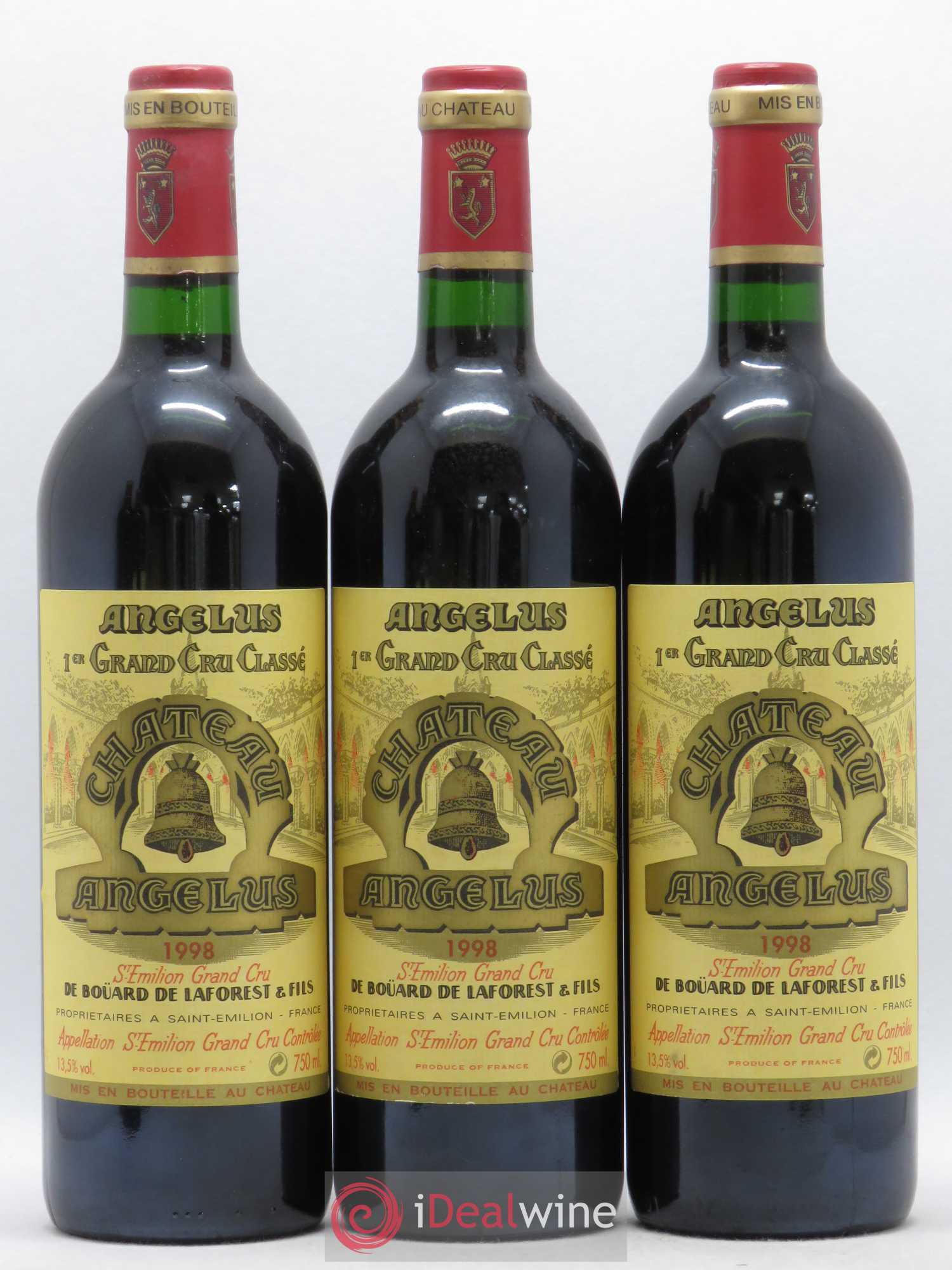 Château Angélus 1er Grand Cru Classé A 1998 - Lot de 6 bouteilles - 2