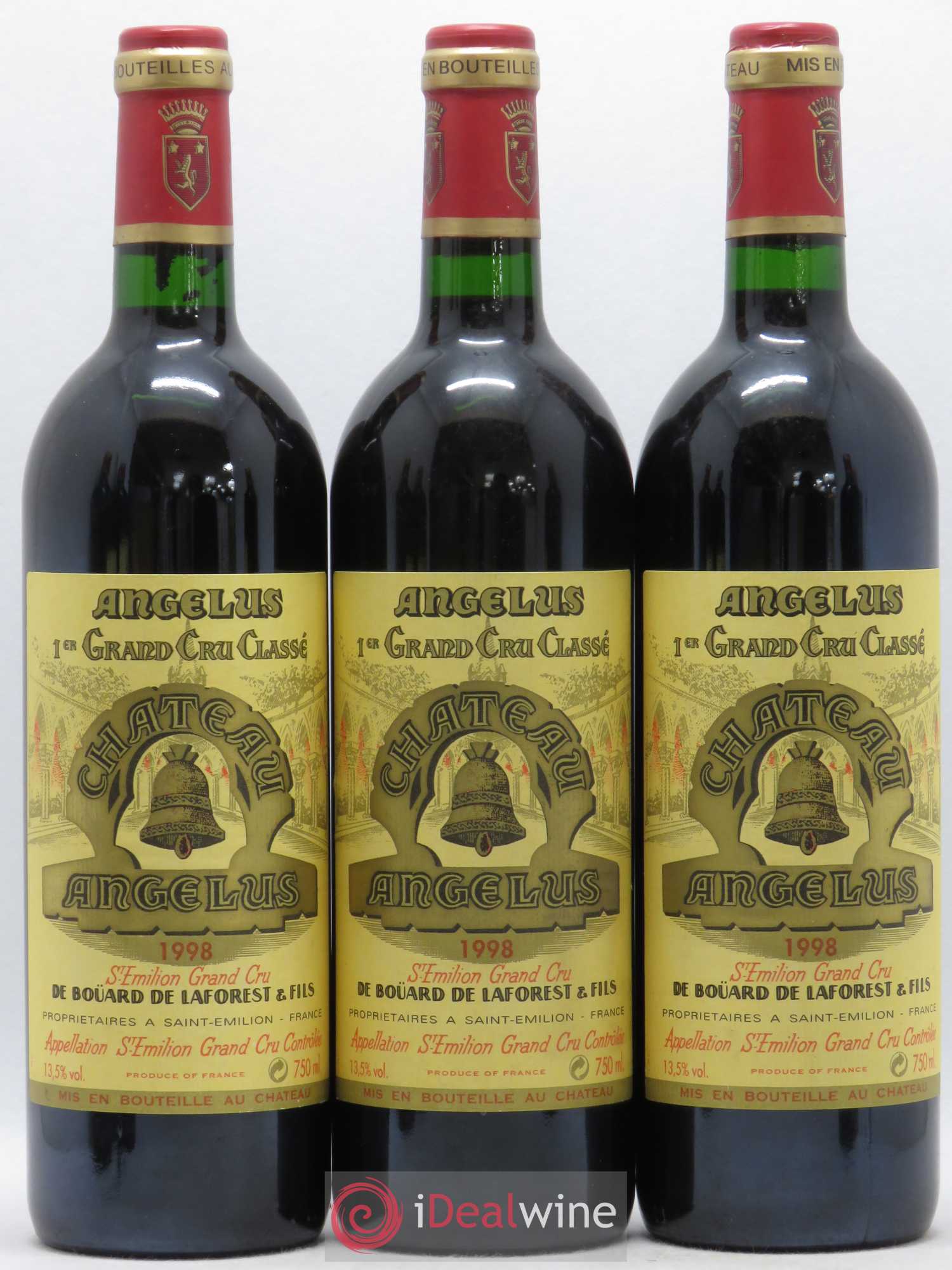 Château Angélus 1er Grand Cru Classé A 1998 - Lot de 6 bouteilles - 2