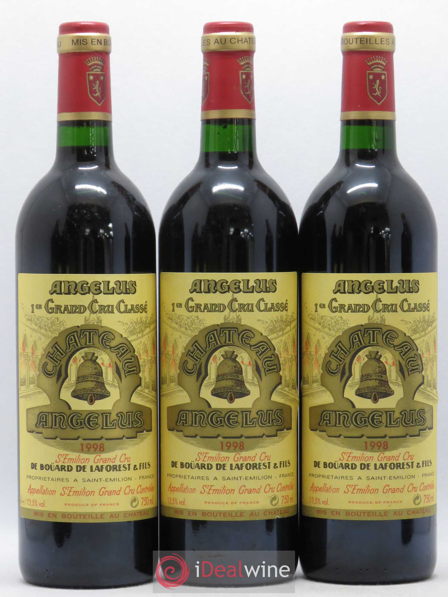 Château Angélus 1er Grand Cru Classé A 1998 - Lot de 6 bouteilles - 2