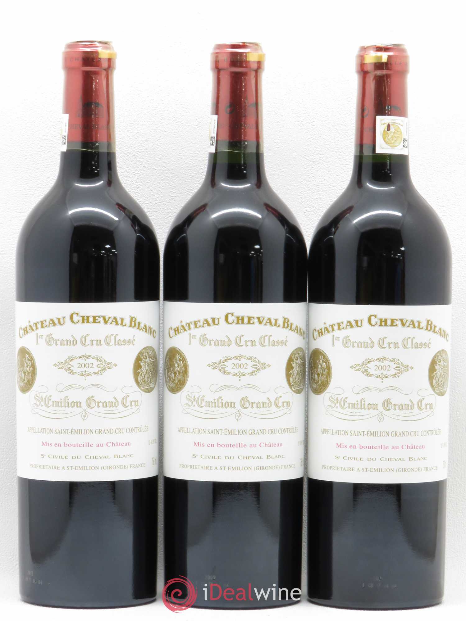 Château Cheval Blanc 1er Grand Cru Classé A 2002 - Lot de 6 bouteilles - 1