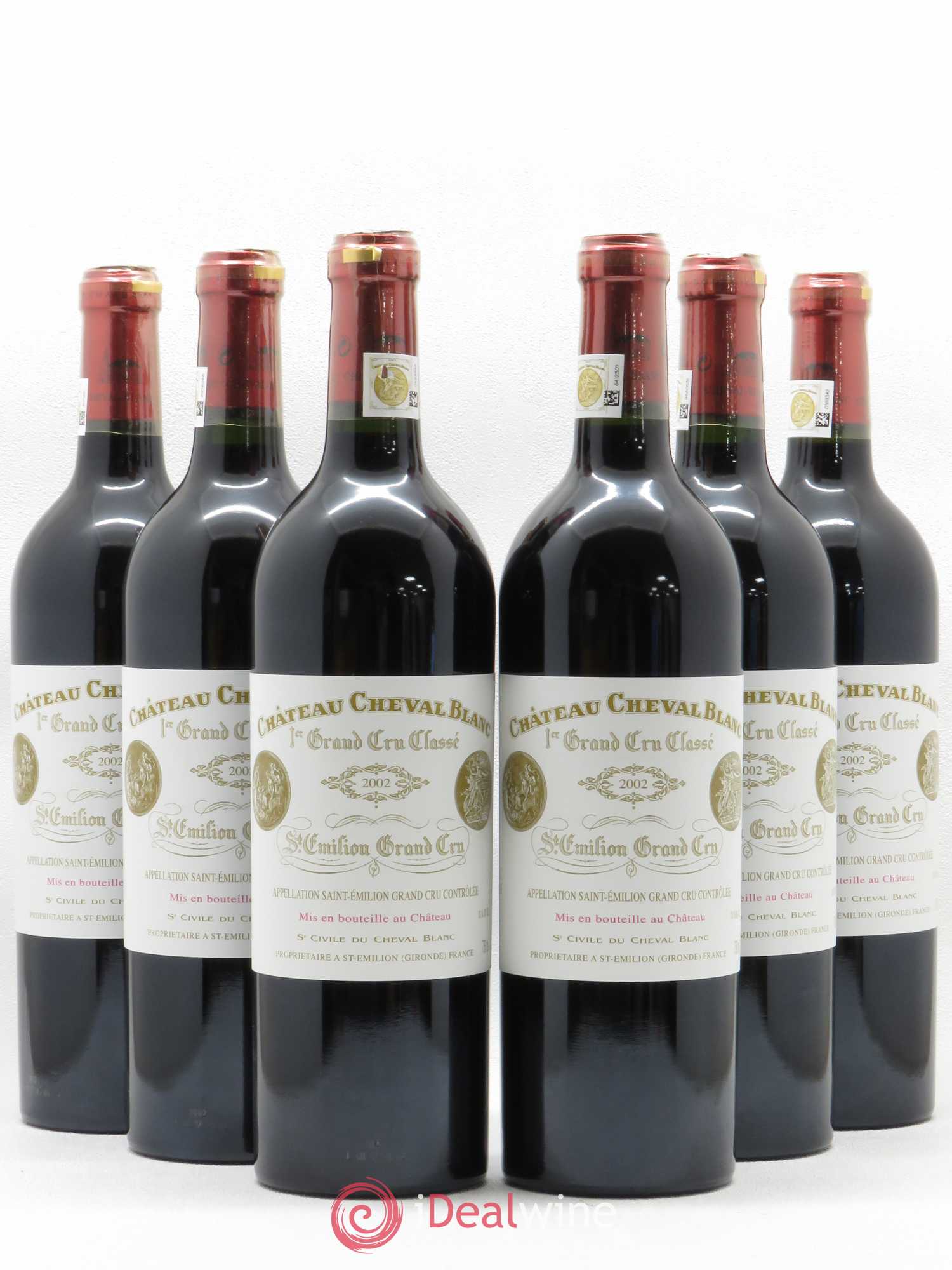 Château Cheval Blanc 1er Grand Cru Classé A 2002 - Lot de 6 bouteilles - 0
