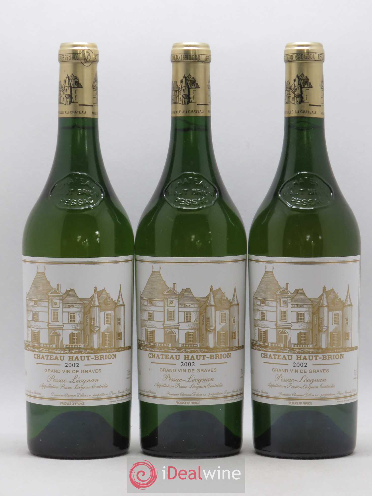 Château Haut Brion 2002 - Lot de 3 bouteilles - 0