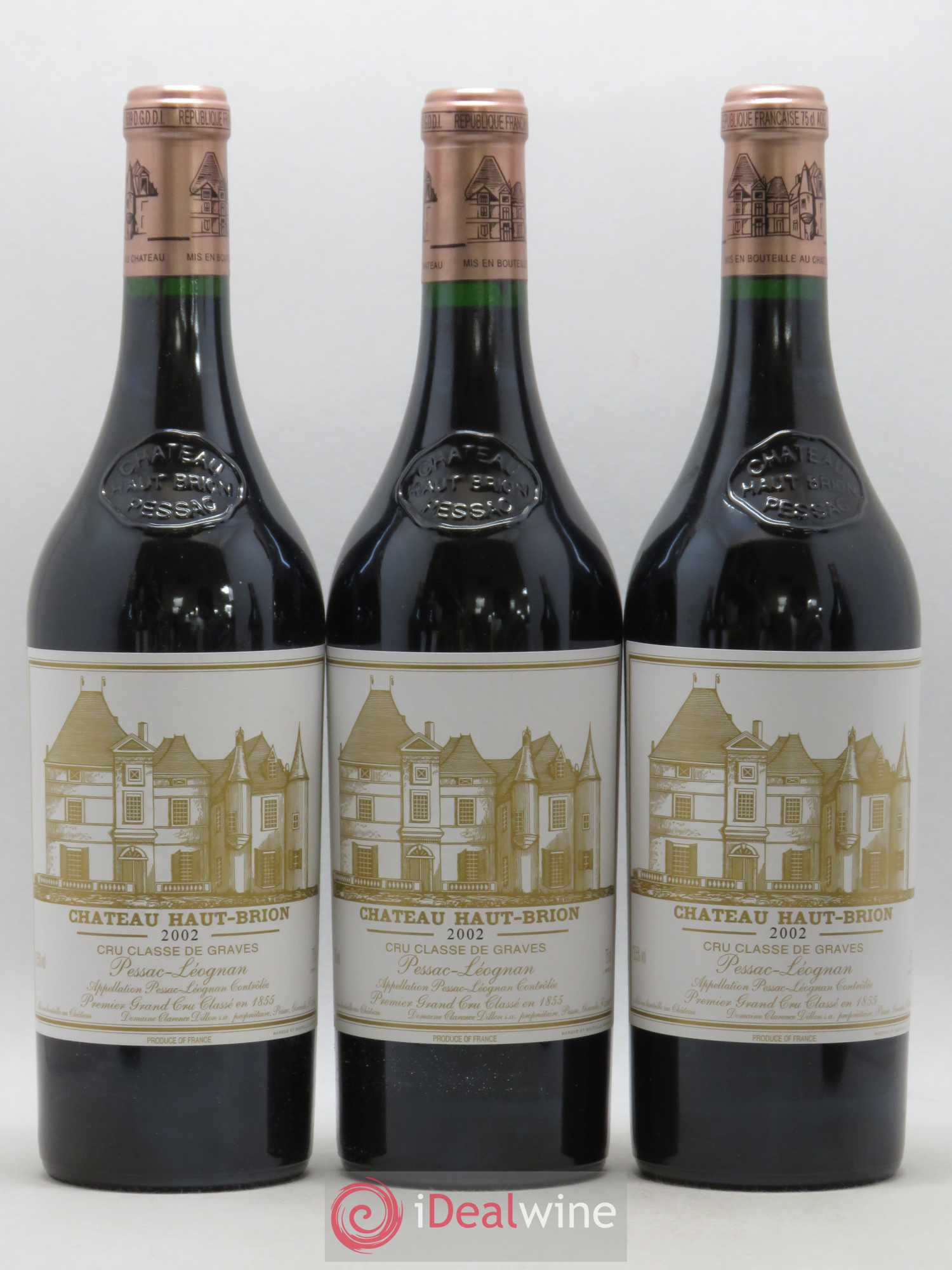 Château Haut Brion 1er Grand Cru Classé 2002 - Lot de 6 bouteilles - 2