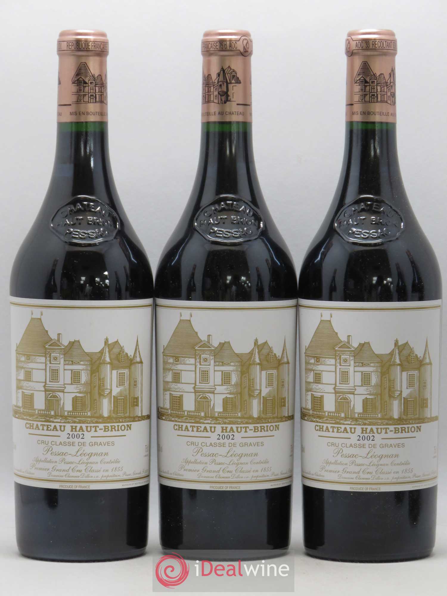 Château Haut Brion 1er Grand Cru Classé 2002 - Lot de 6 bouteilles - 1