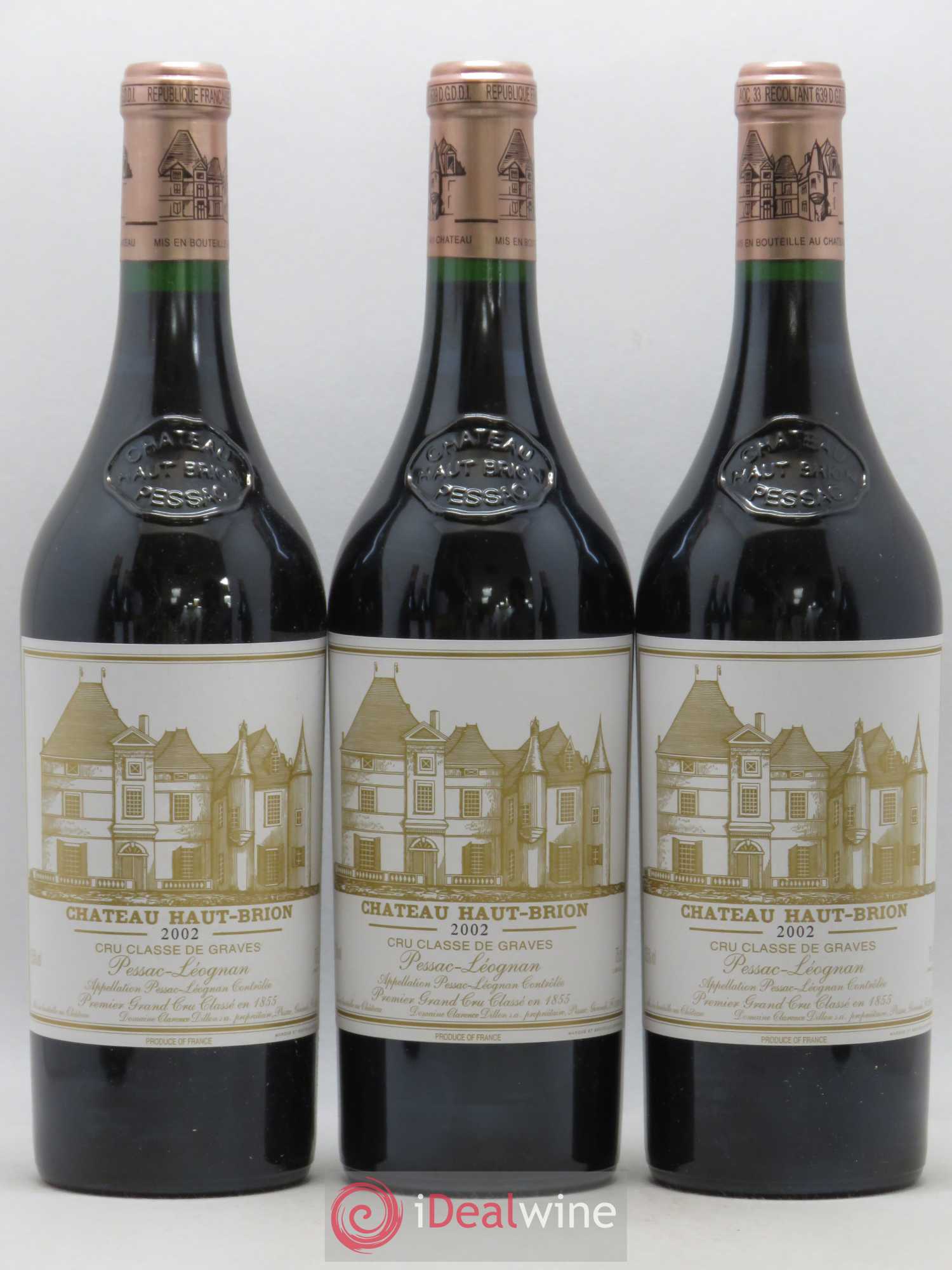 Château Haut Brion 1er Grand Cru Classé 2002 - Lot de 6 bouteilles - 2
