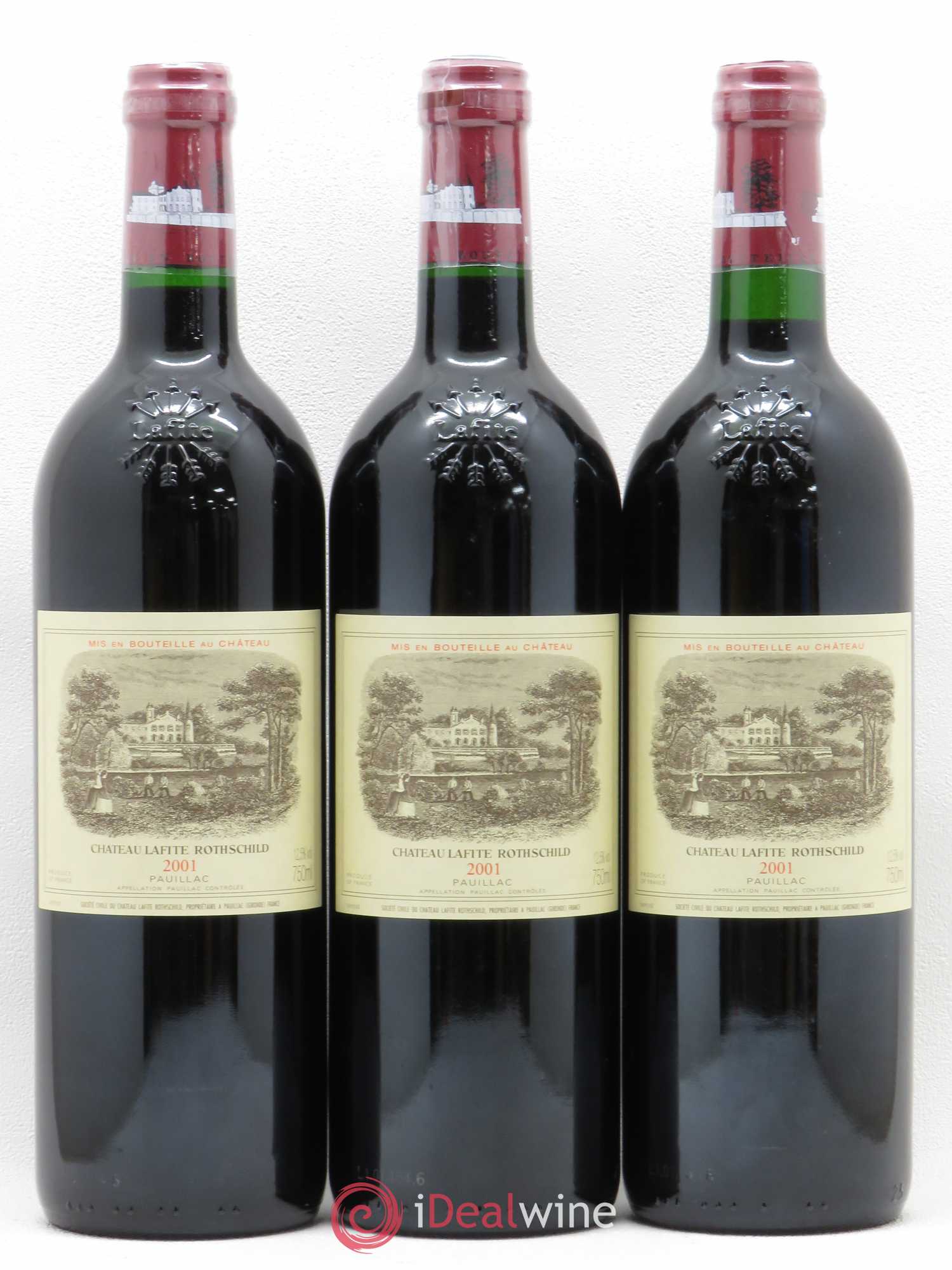 Château Lafite Rothschild 1er Grand Cru Classé 2001 - Lot de 6 bouteilles - 1