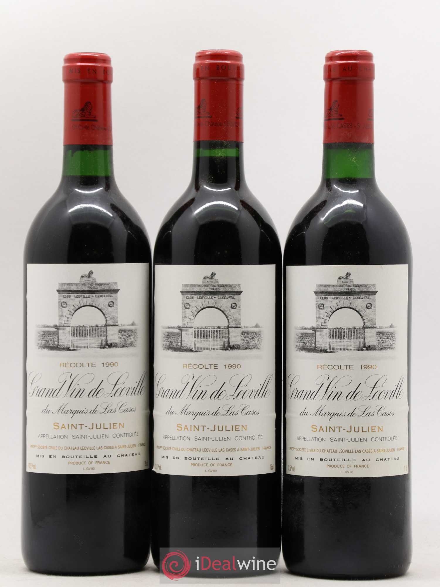 Château Léoville Las Cases 2ème Grand Cru Classé 1990 - Lot de 12 bouteilles - 2