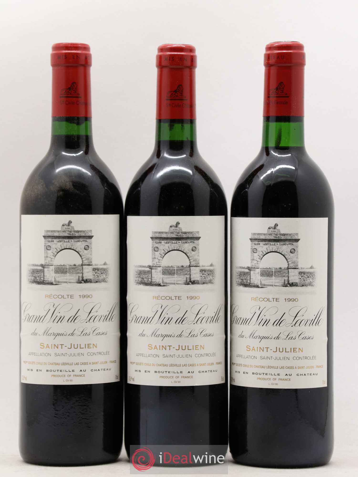 Château Léoville Las Cases 2ème Grand Cru Classé 1990 - Lot de 12 bouteilles - 3
