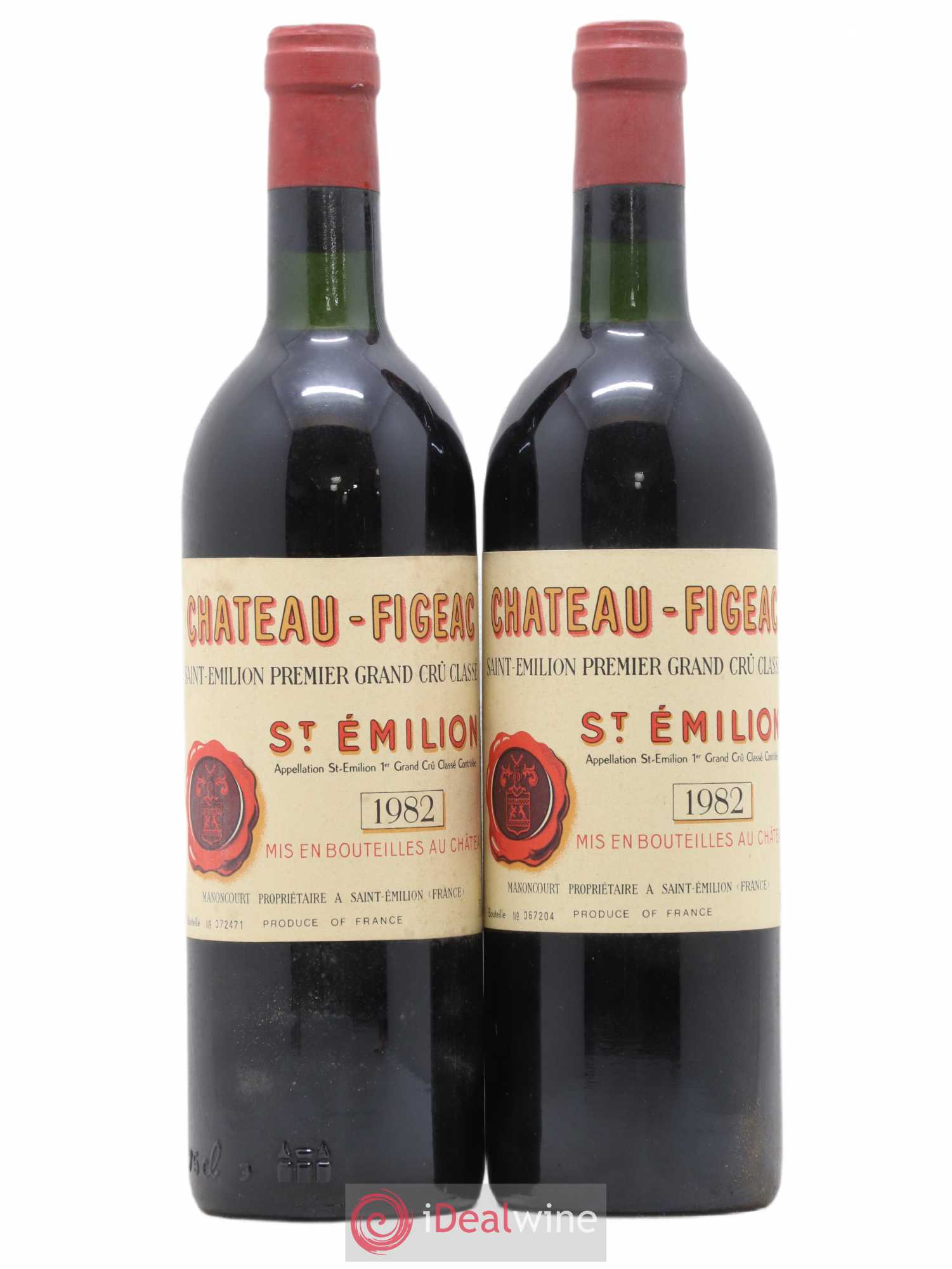 Château Figeac 1er Grand Cru Classé A 1982 - Lot de 2 bouteilles - 0