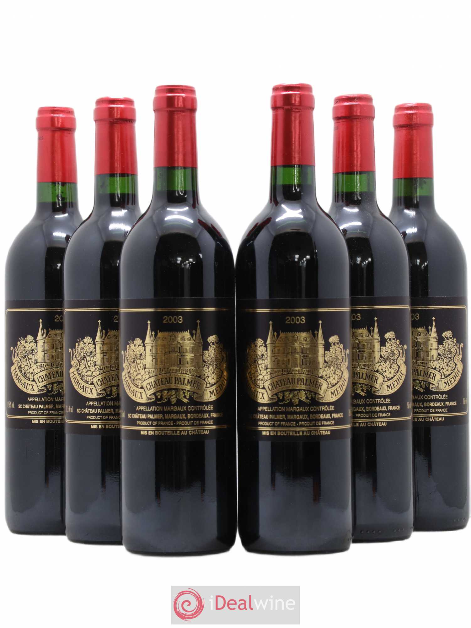 Château Palmer 3ème Grand Cru Classé 2003 - Lot de 6 bouteilles - 0