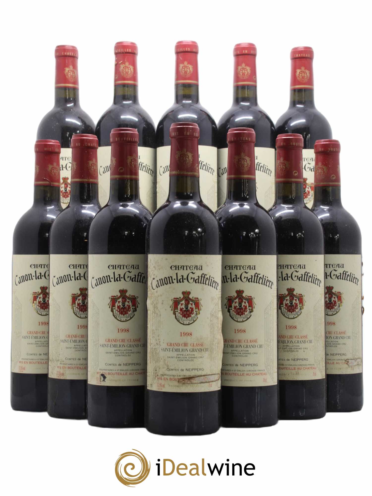 Château Canon la Gaffelière 1er Grand Cru Classé B 1998 - Lot de 12 bouteilles - 0