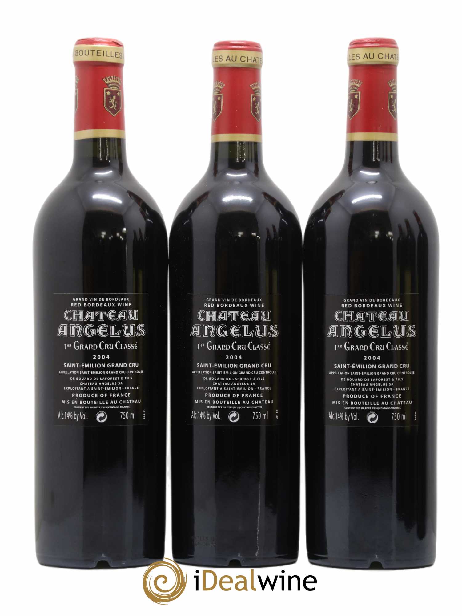Château Angélus 1er Grand Cru Classé A 2004 - Lot of 6 bottles - 2