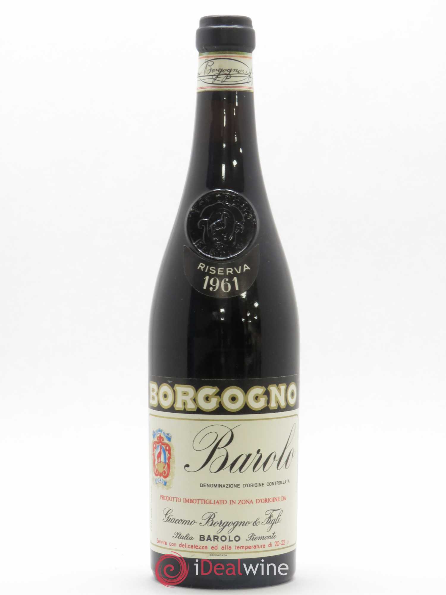 Barolo Giacomo Borgogno 1961 - Lot de 1 bouteille - 0