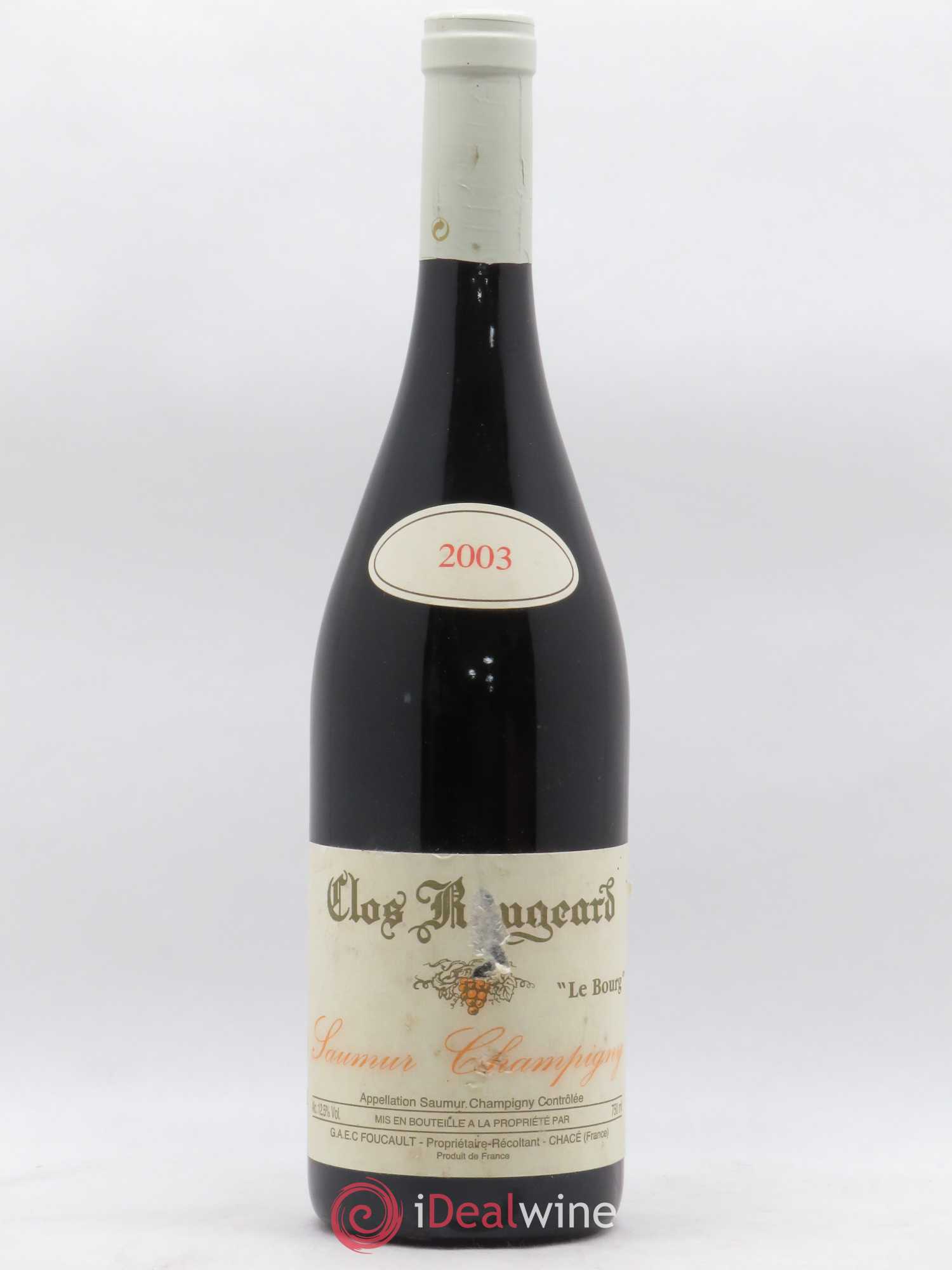 Saumur-Champigny Le Bourg Clos Rougeard 2003 - Lot de 1 bouteille - 0