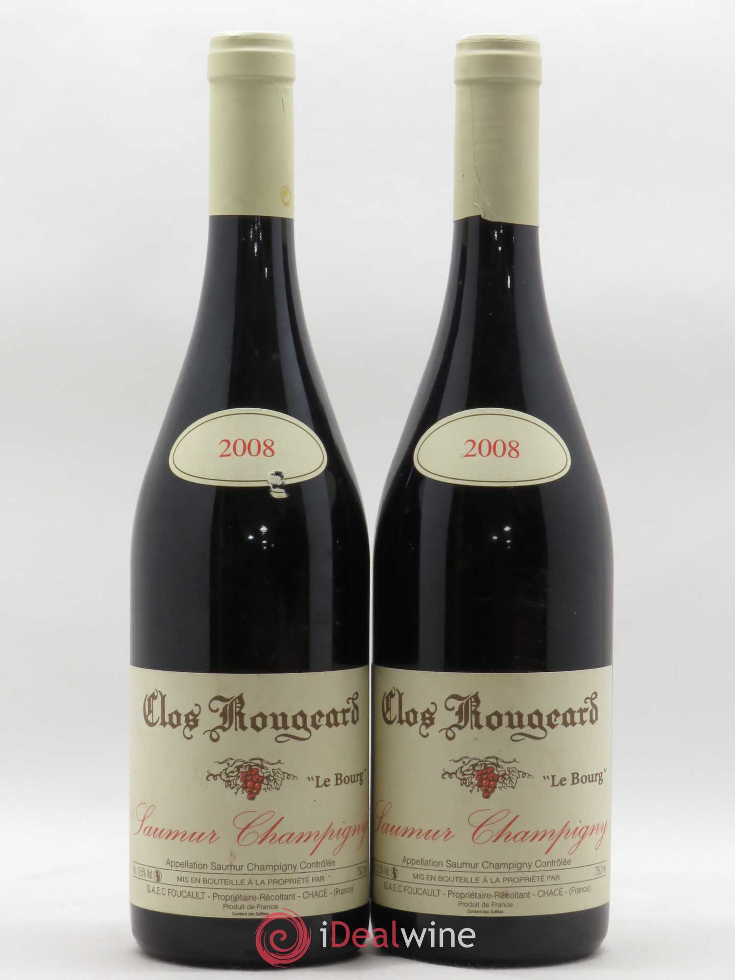Saumur-Champigny Le Bourg Clos Rougeard 2008 - Lot de 2 bouteilles - 0
