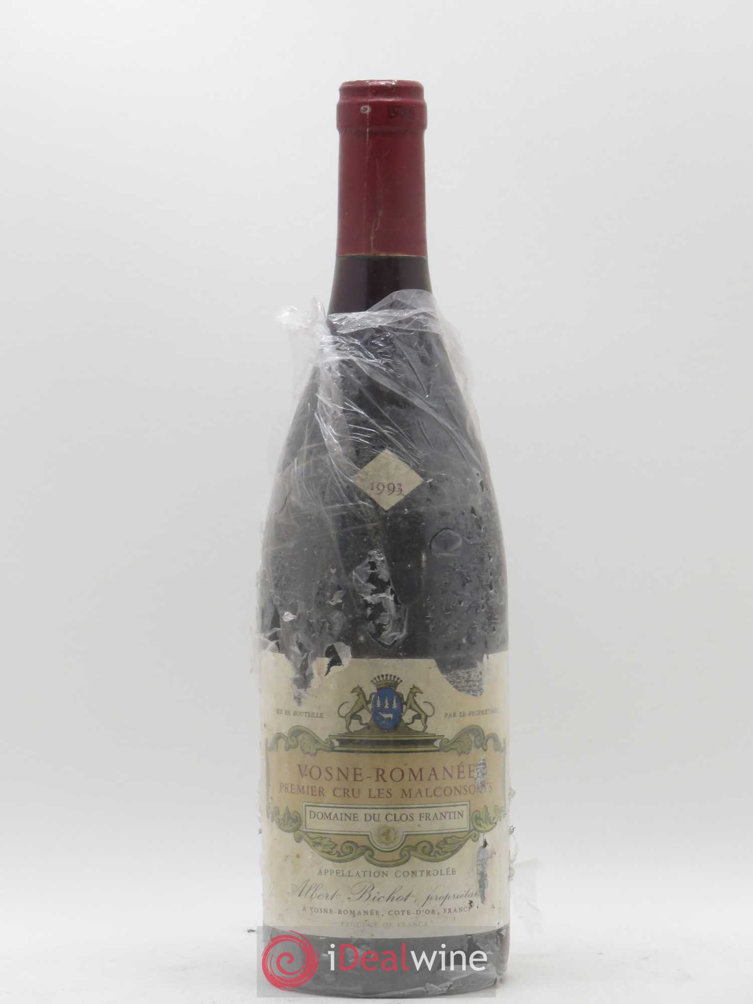 Vosne-Romanée 1er Cru Les Malconsorts Clos Frantin - Albert Bichot 1993 - Lot de 1 bouteille - 0
