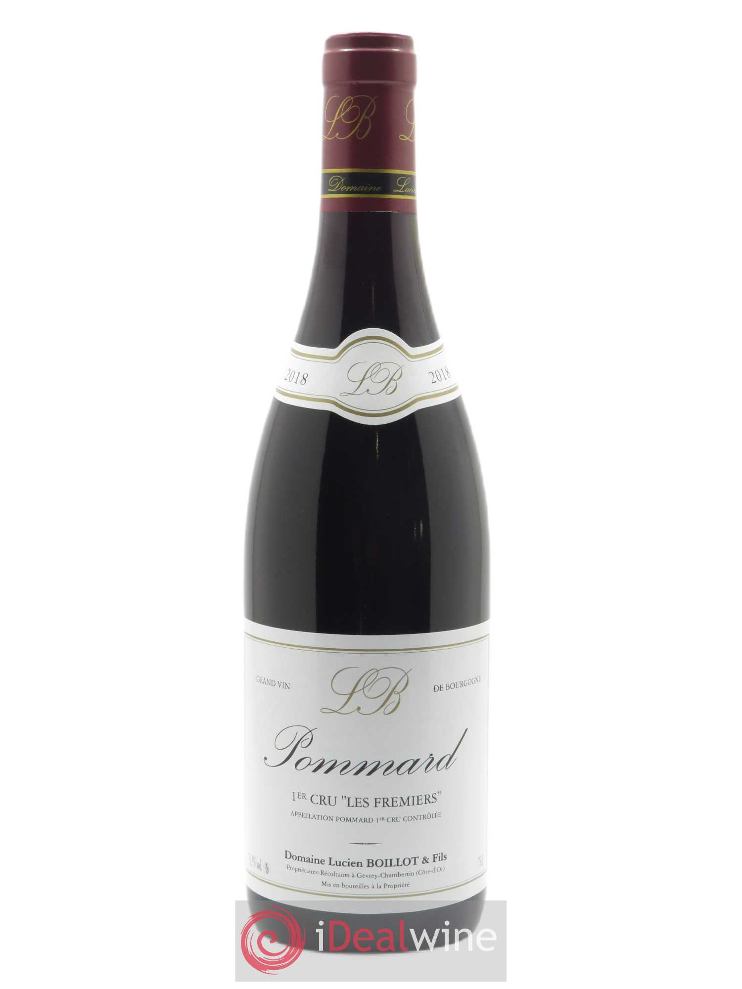 Pommard 1er Cru Les Frémiers Lucien Boillot & Fils (Domaine) 2018 - Lot of 1 bottle - 0