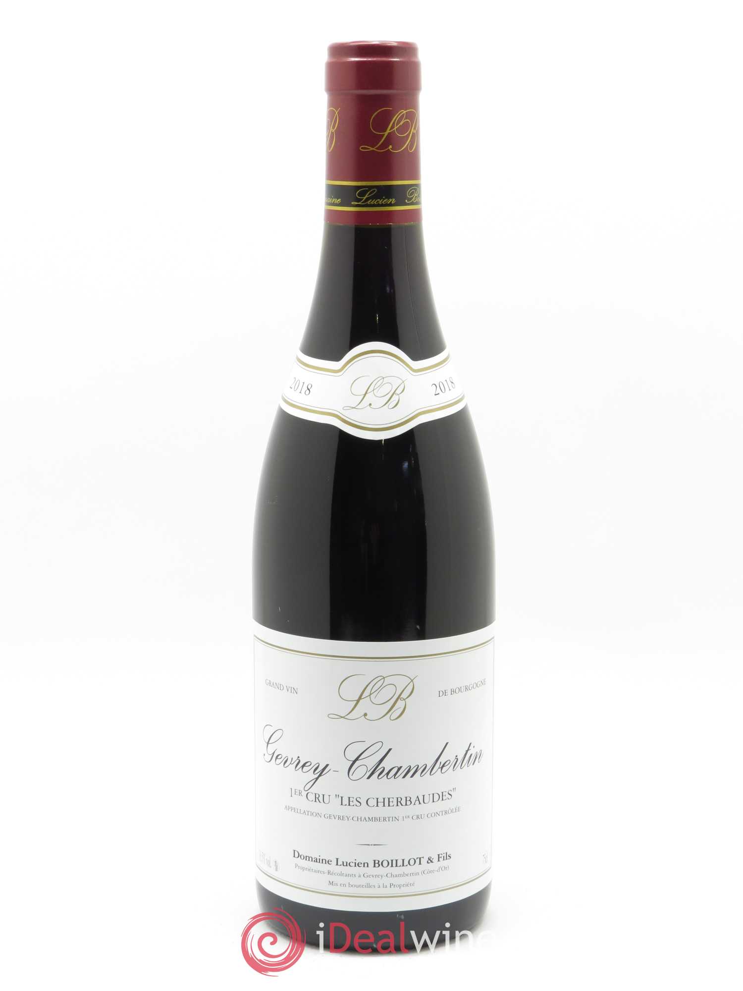 Gevrey-Chambertin 1er Cru Les Cherbaudes Lucien Boillot & Fils (Domaine) 2018 - Lot de 1 bouteille - 0