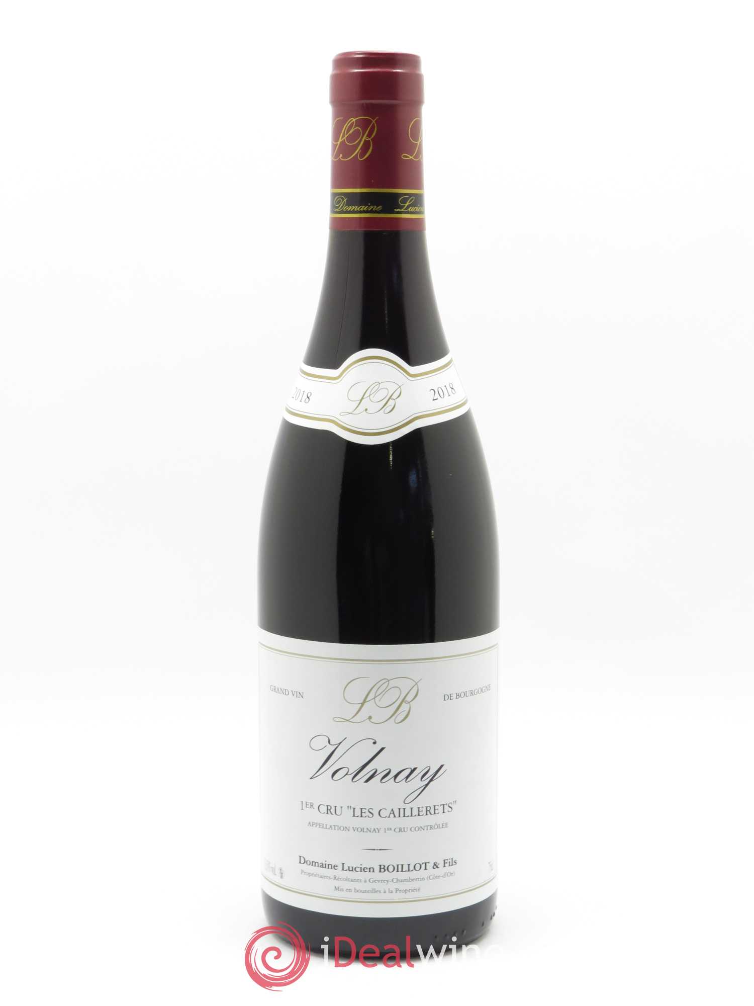 Volnay 1er Cru Les Caillerets Lucien Boillot & Fils (Domaine) 2018 - Lot de 1 bouteille - 0