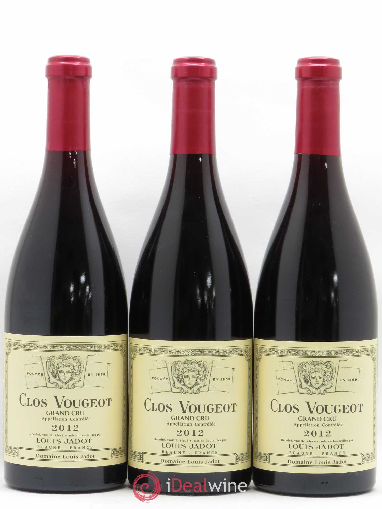 Clos de Vougeot Grand Cru Louis Jadot (Domaine) 2012 - Lot de 3 bouteilles - 0
