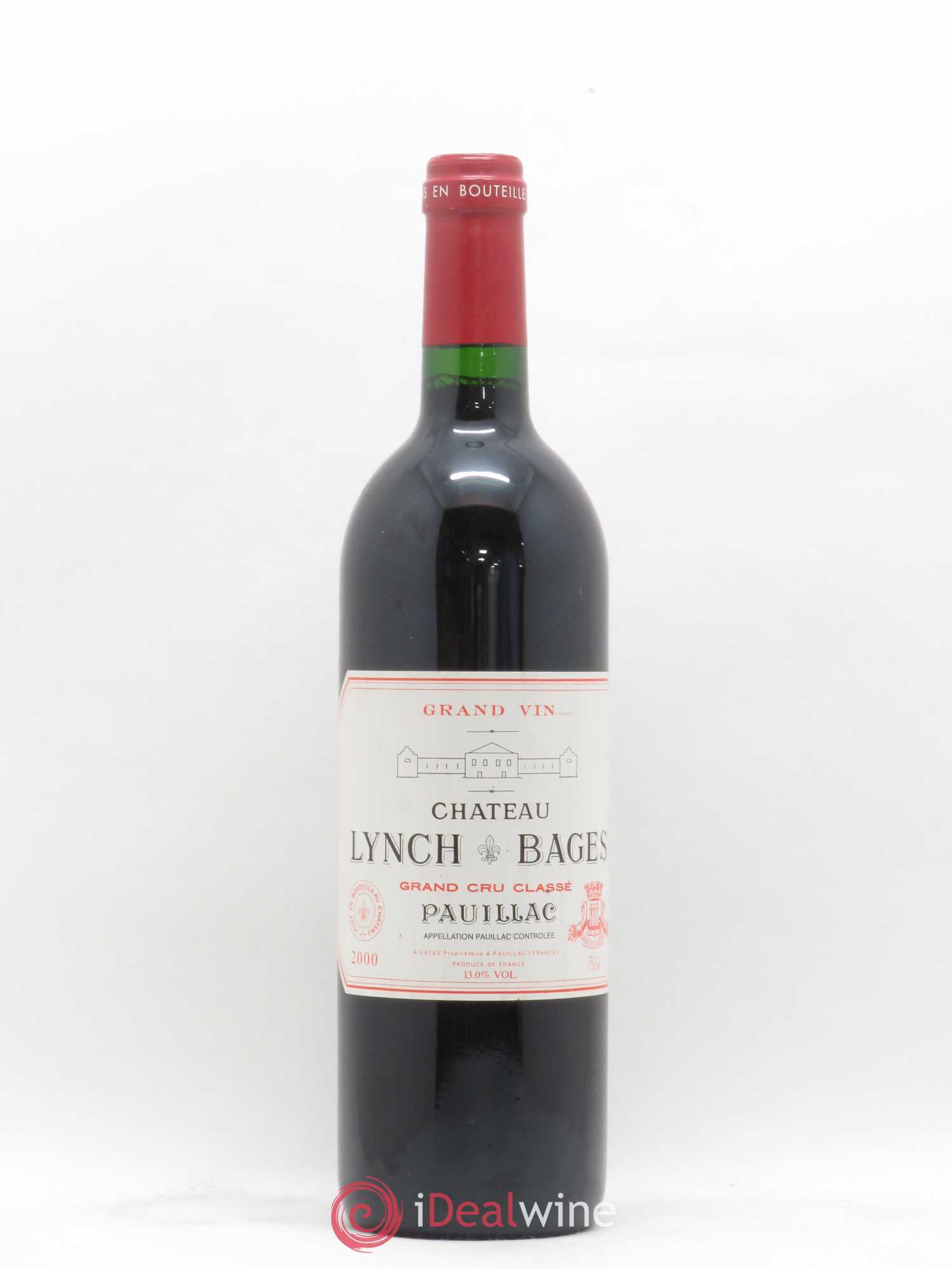 Château Lynch Bages 5ème Grand Cru Classé 2000 - Lot de 1 bouteille - 0
