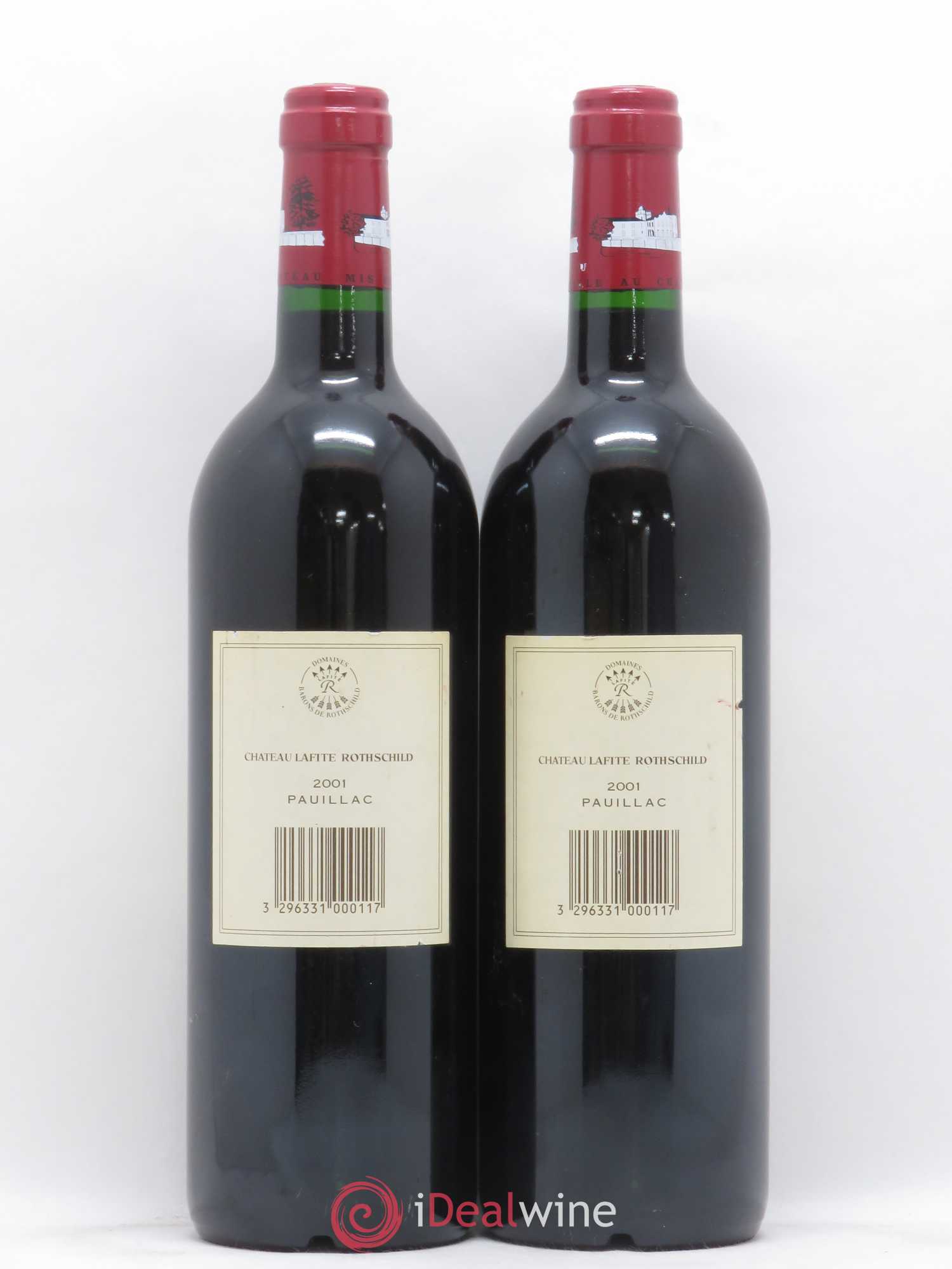 Château Lafite Rothschild 1er Grand Cru Classé 2001 - Lot de 2 bouteilles - 1