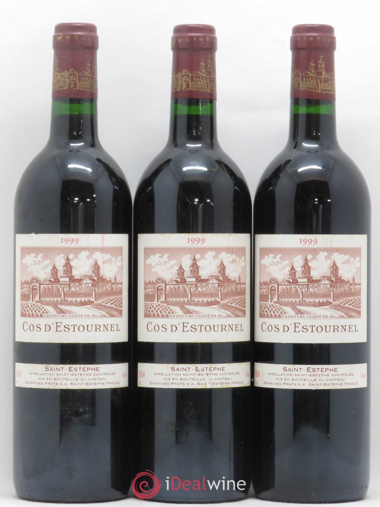 Cos d'Estournel 2ème Grand Cru Classé 1999 - Lot de 3 bouteilles - 0