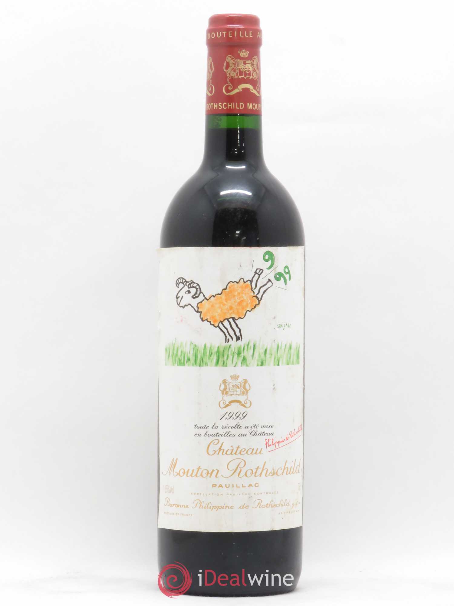 Château Mouton Rothschild 1er Grand Cru Classé 1999 - Lot de 1 bouteille - 0