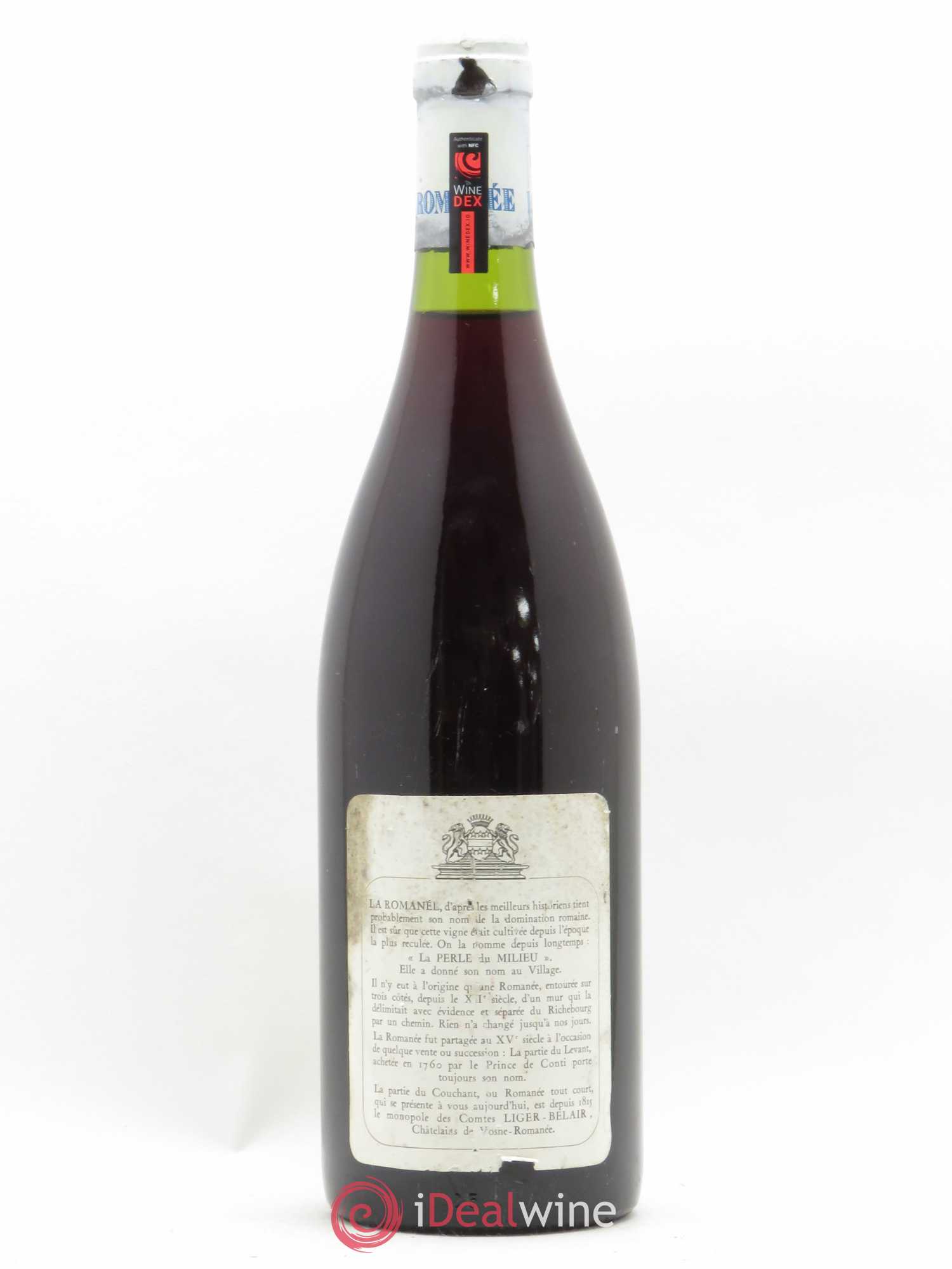 La Romanée Grand Cru Comte Liger-Belair (Domaine du) (sans prix de réserve) 1989 - Lot de 1 bouteille - 1