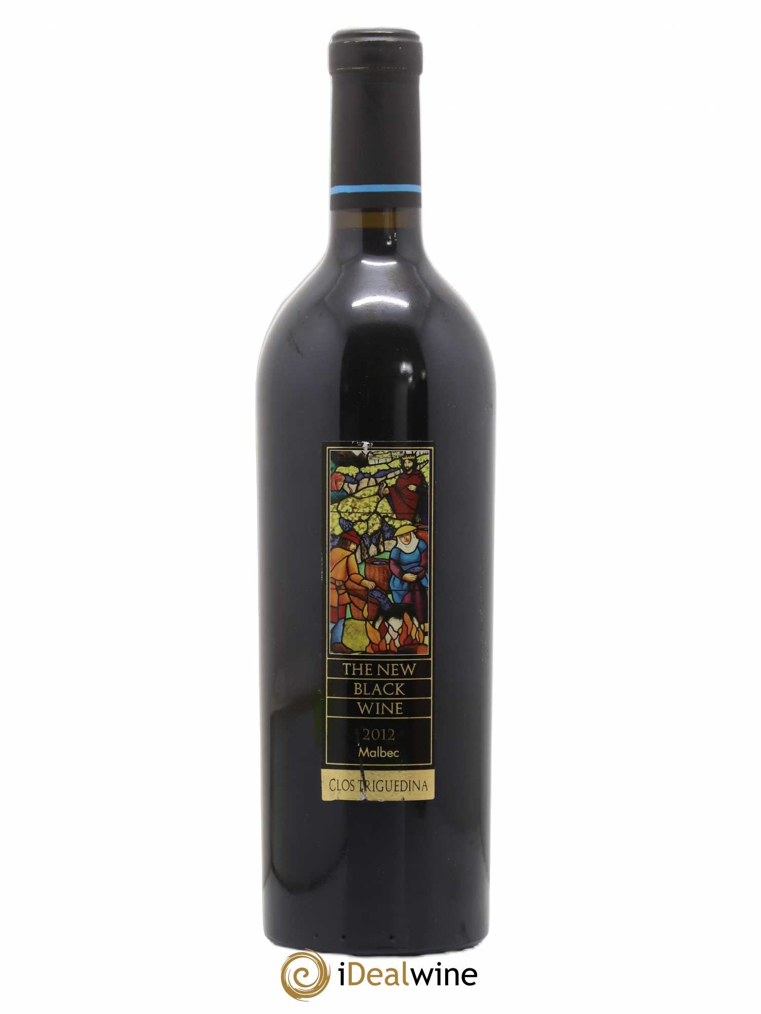 Cahors Clos Triguedina New Black Wine Jean-Luc Baldès 2012 - Lot de 1 bouteille - 0