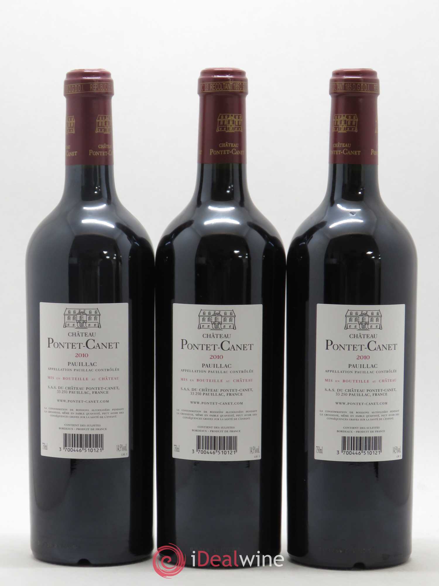 Château Pontet Canet 5ème Grand Cru Classé 2010 - Lot de 6 bouteilles - 2