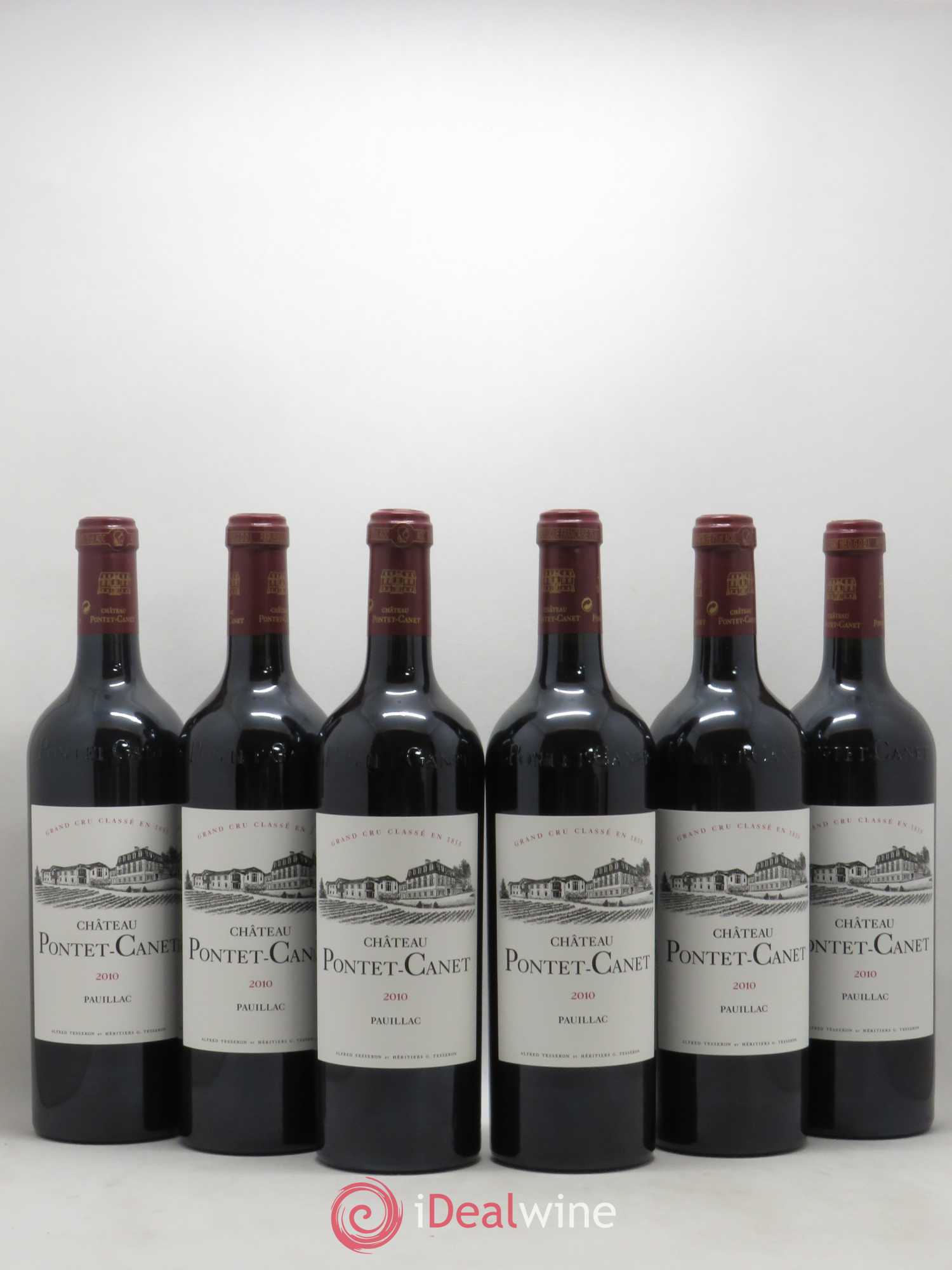 Château Pontet Canet 5ème Grand Cru Classé 2010 - Lot de 6 bouteilles - 0