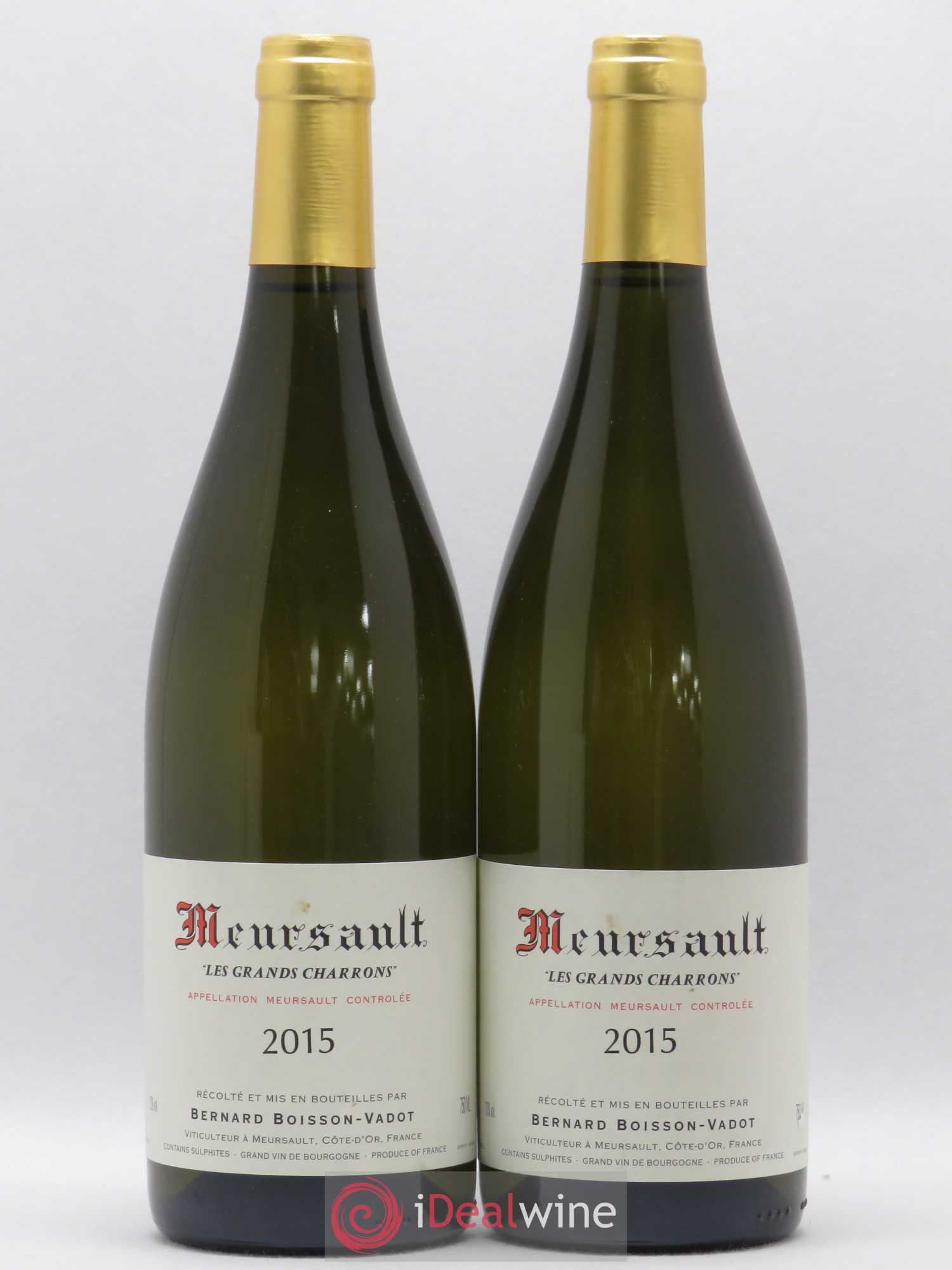 Meursault Les Grands Charrons Boisson-Vadot (Domaine) 2015 - Lot de 2 bouteilles - 0