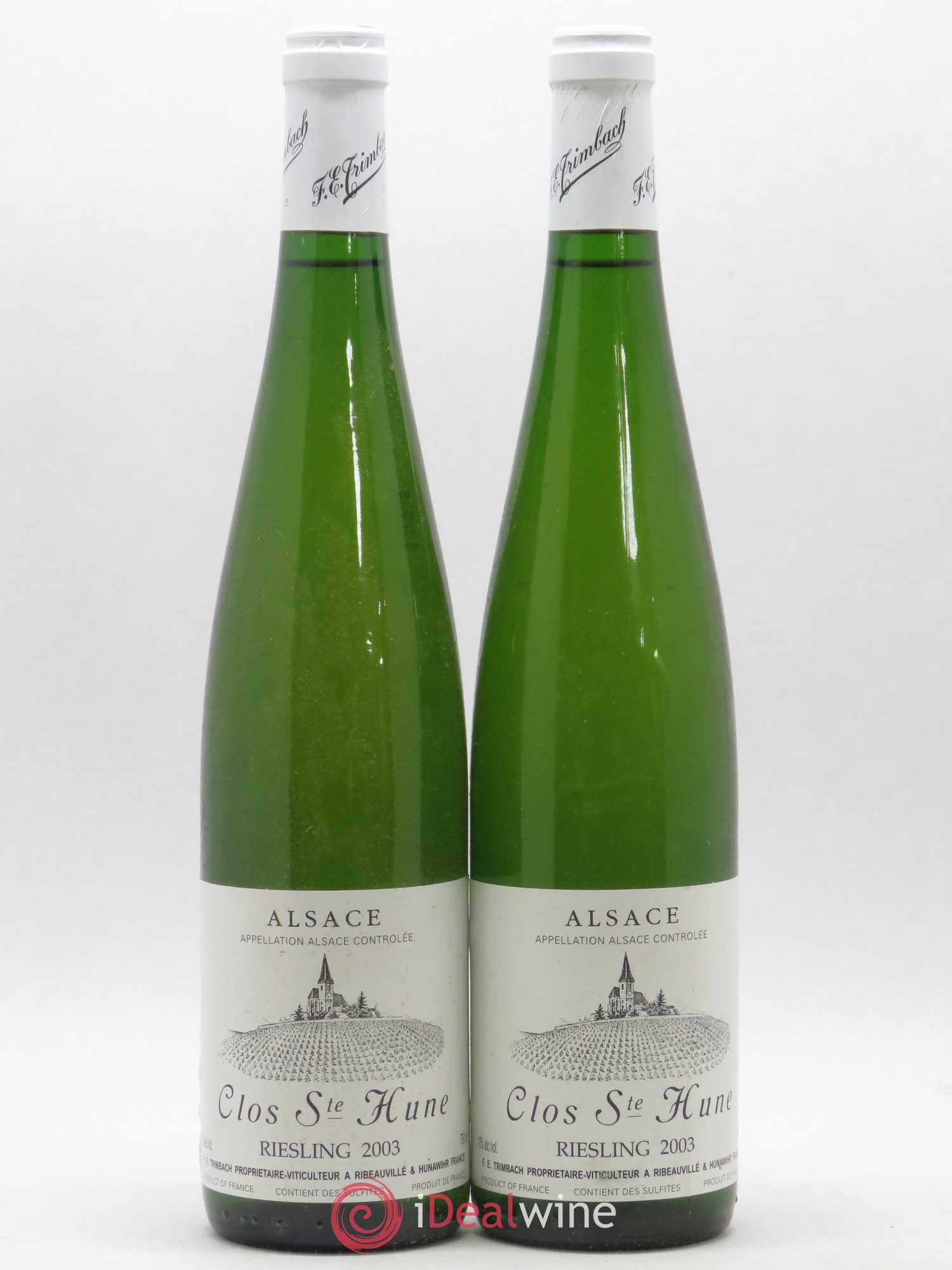 Alsace Riesling Clos Sainte-Hune Trimbach (Domaine) 2003 - Lot de 2 bouteilles - 0