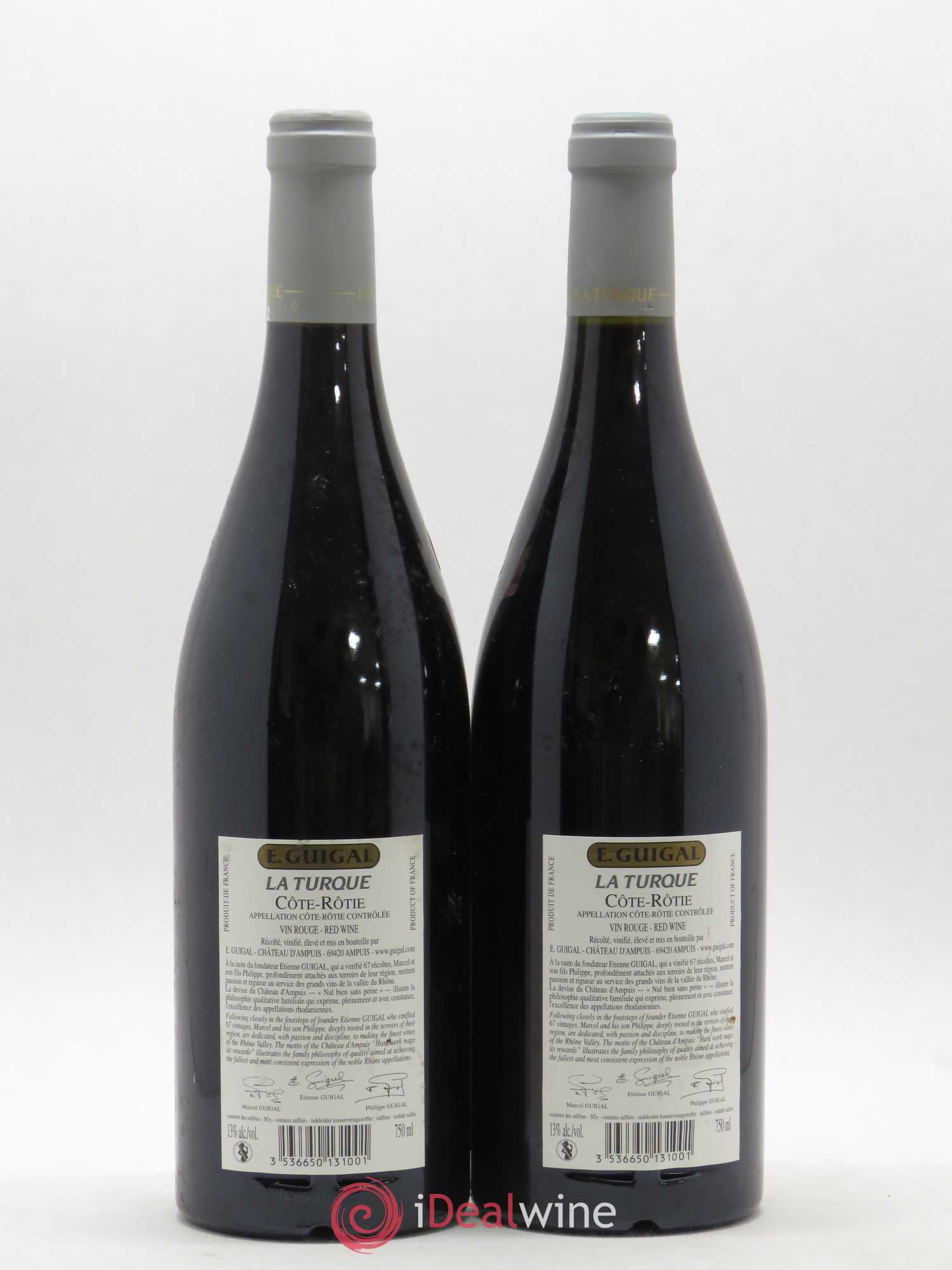 Côte-Rôtie La Turque Guigal 2004 - Lot de 2 bouteilles - 1