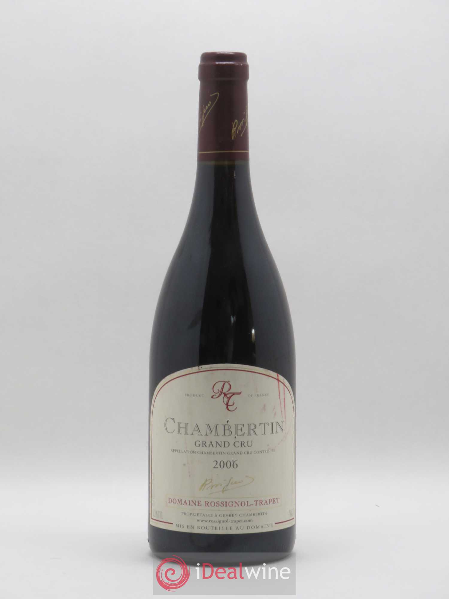 Chambertin Grand Cru Rossignol-Trapet (Domaine) 2006 - Lot de 1 bouteille - 0