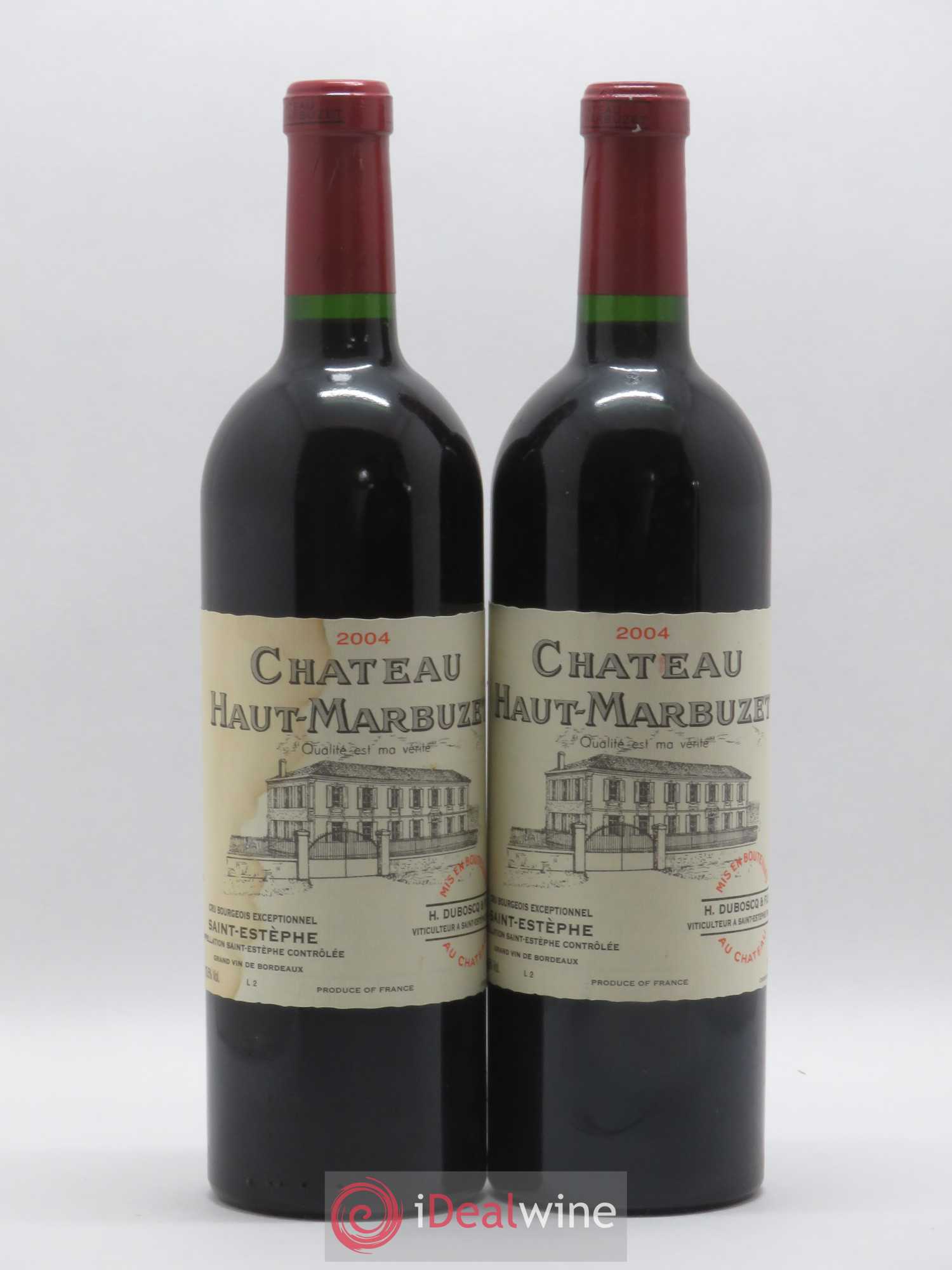 Château Haut Marbuzet 2004 - Lot de 2 bouteilles - 0