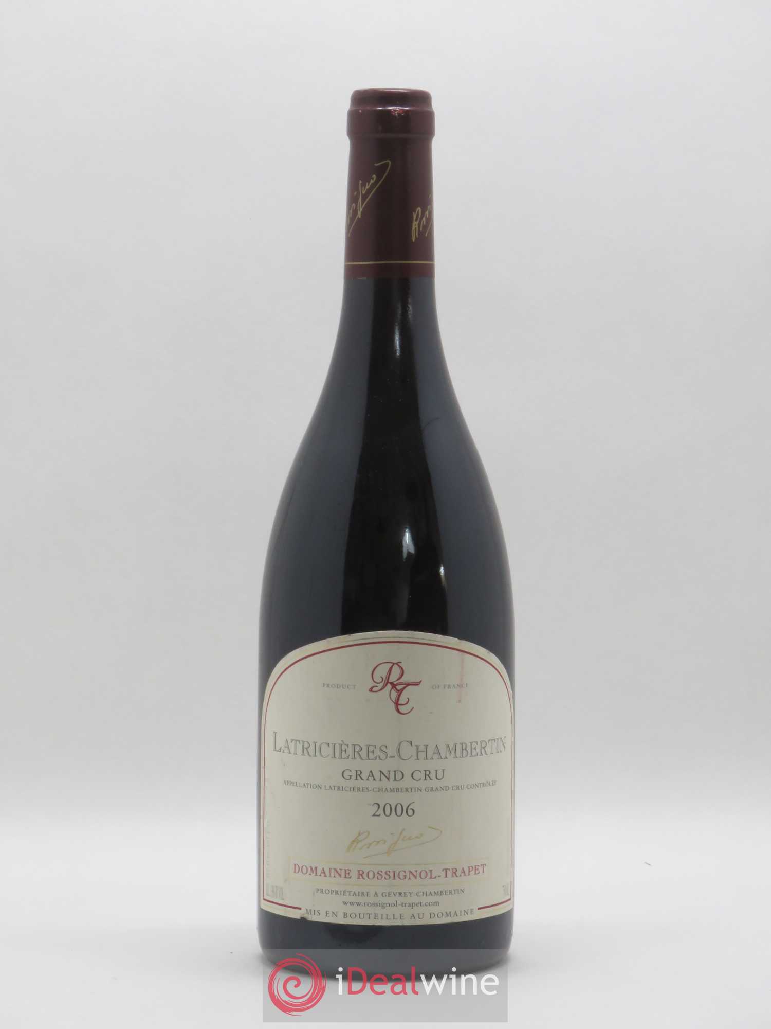 Latricières-Chambertin Grand Cru Rossignol-Trapet (Domaine) 2006 - Lot de 1 bouteille - 0