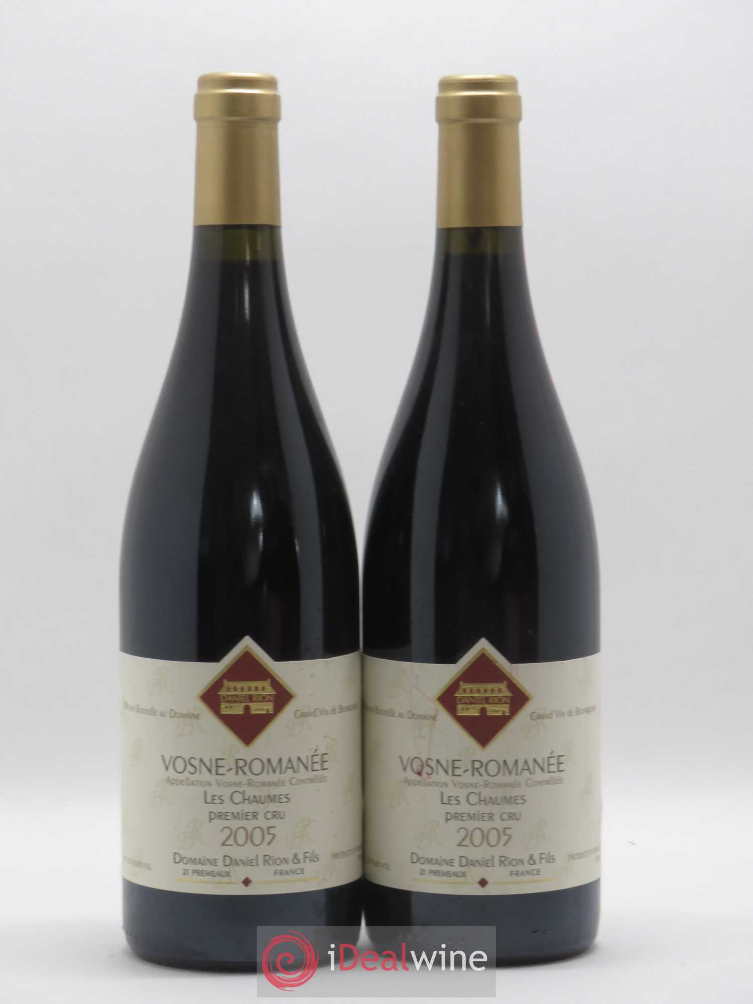 Vosne-Romanée 1er Cru Les Chaumes Daniel Rion et Fils 2005 - Lot de 2 bouteilles - 0